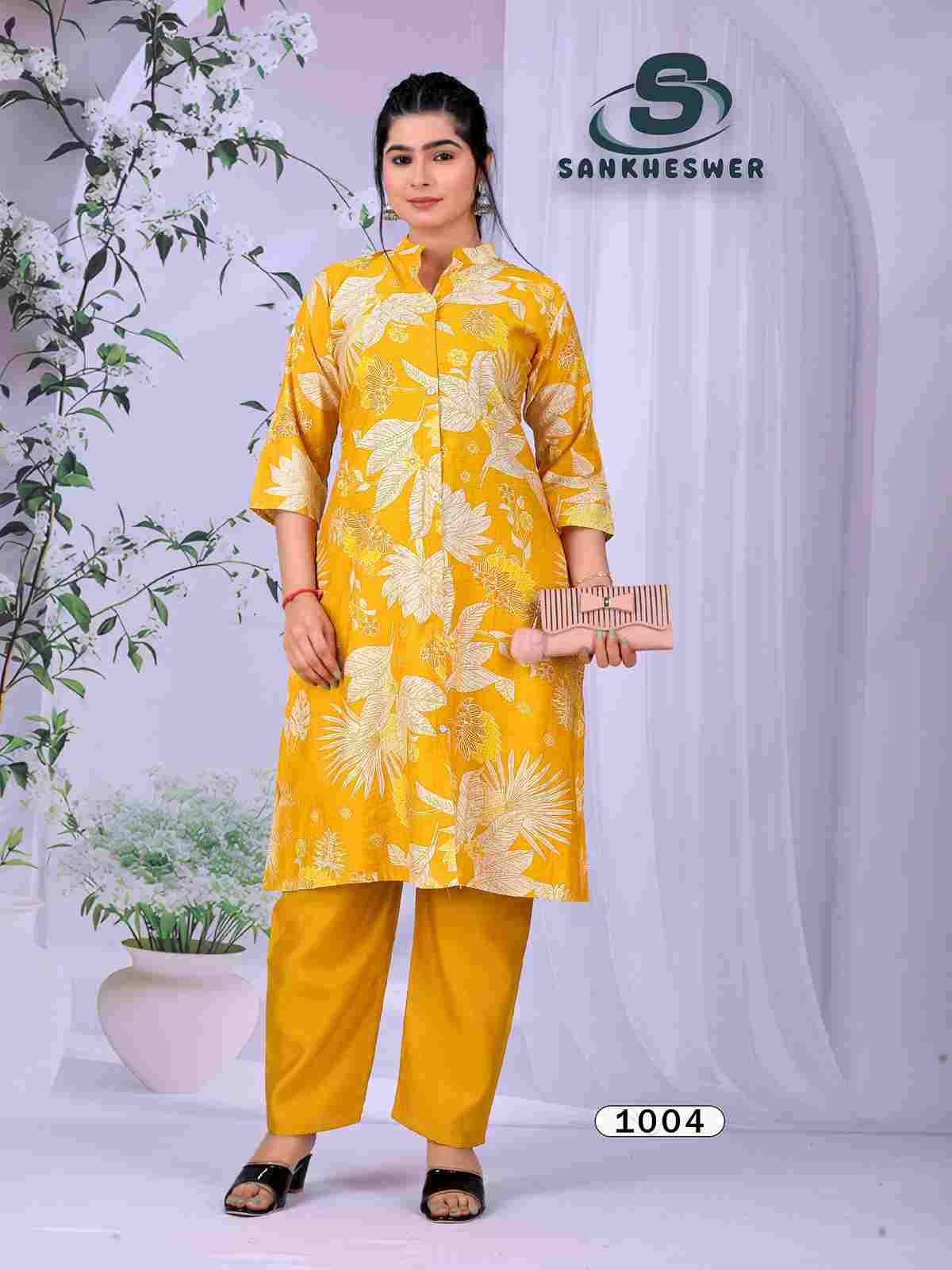 Flower Velly By Sankheswer 1001 To 1008 Series Designer Stylish Fancy Colorful Beautiful Casual Wear & Ethnic Wear Vertican Co-Ords At Wholesale Price