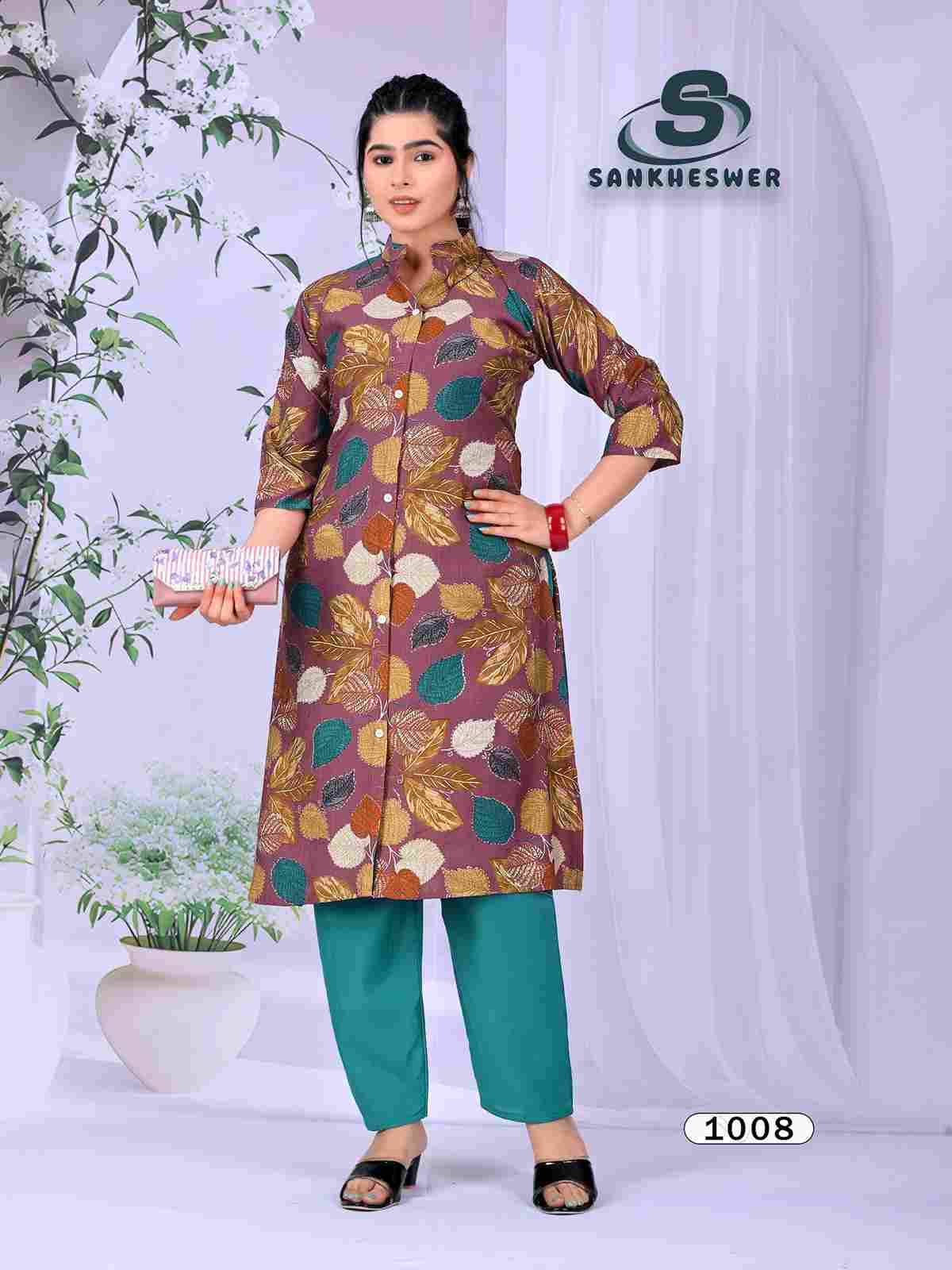 Flower Velly By Sankheswer 1001 To 1008 Series Designer Stylish Fancy Colorful Beautiful Casual Wear & Ethnic Wear Vertican Co-Ords At Wholesale Price