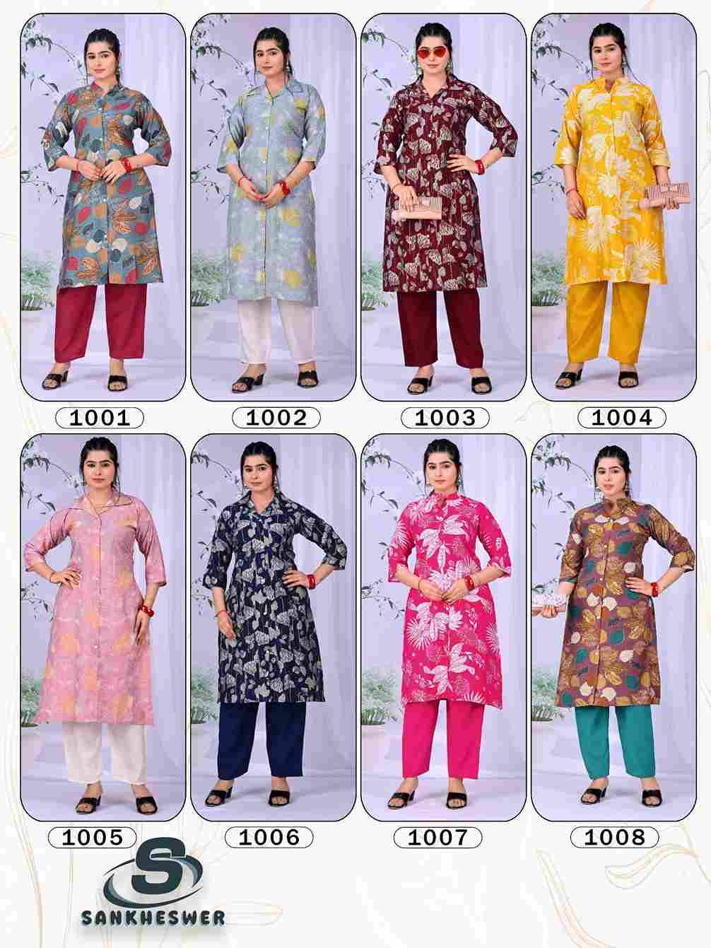 Flower Velly By Sankheswer 1001 To 1008 Series Designer Stylish Fancy Colorful Beautiful Casual Wear & Ethnic Wear Vertican Co-Ords At Wholesale Price