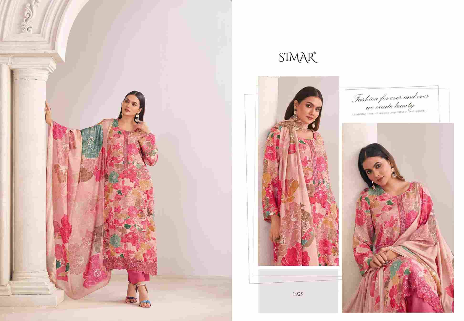 Haseen Vol-8 By Simar 1929 To 1933 Series Designer Festive Suits Beautiful Stylish Fancy Colorful Party Wear & Occasional Wear Pure Viscose Muslin Dresses At Wholesale Price