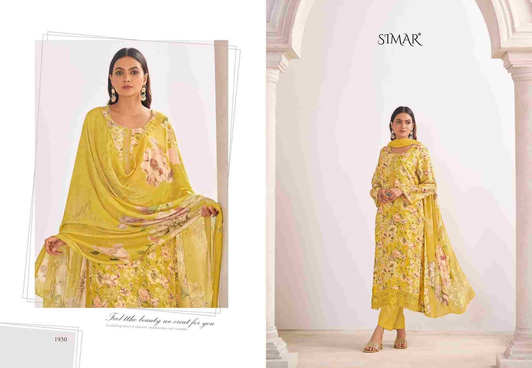 Haseen Vol-8 By Simar 1929 To 1933 Series Designer Festive Suits Beautiful Stylish Fancy Colorful Party Wear & Occasional Wear Pure Viscose Muslin Dresses At Wholesale Price