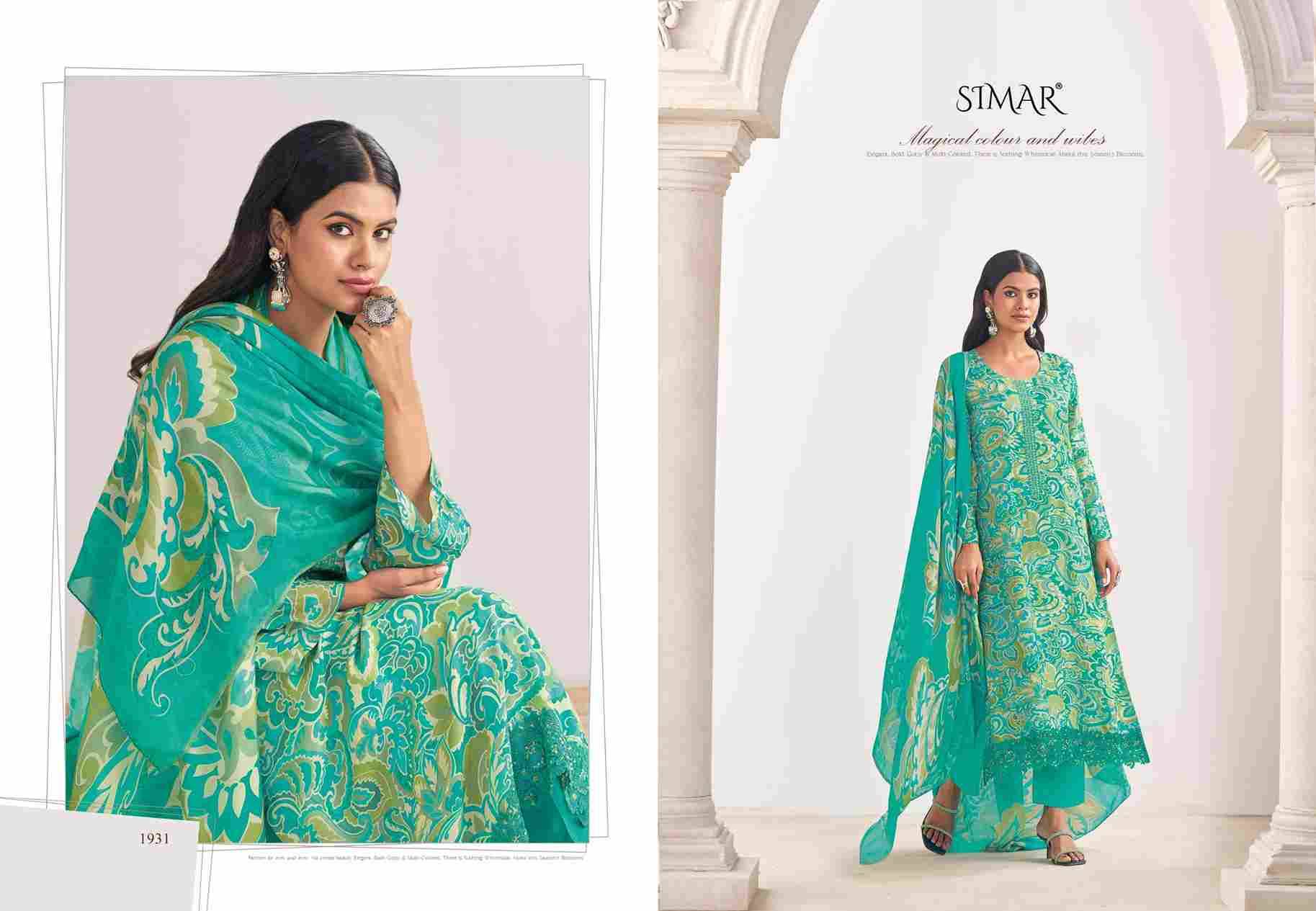 Haseen Vol-8 By Simar 1929 To 1933 Series Designer Festive Suits Beautiful Stylish Fancy Colorful Party Wear & Occasional Wear Pure Viscose Muslin Dresses At Wholesale Price