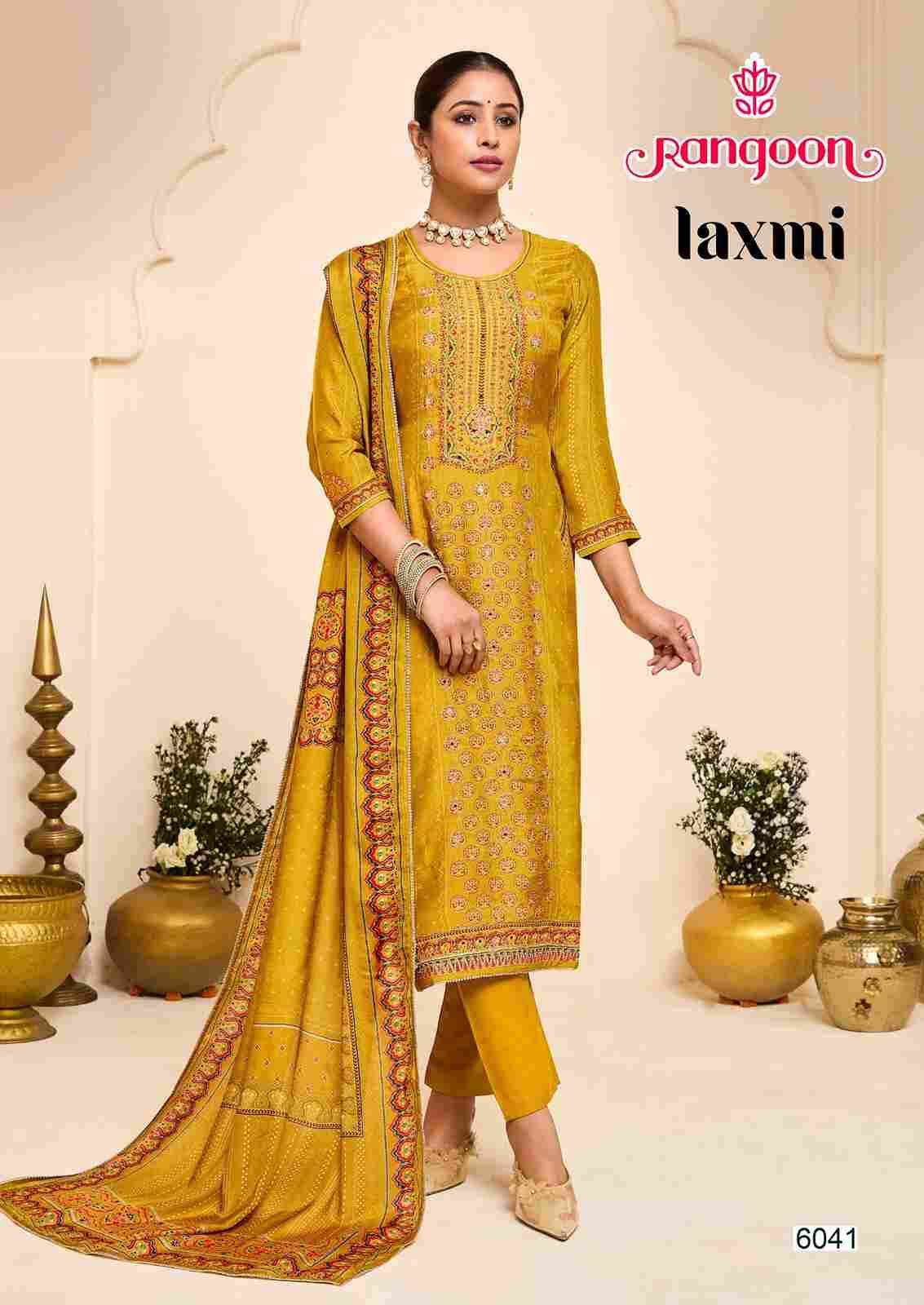 Laxmi By Rangoon 6041 To 6044 Series Beautiful Festive Suits Colorful Stylish Fancy Casual Wear & Ethnic Wear Pure Muslin Dresses At Wholesale Price