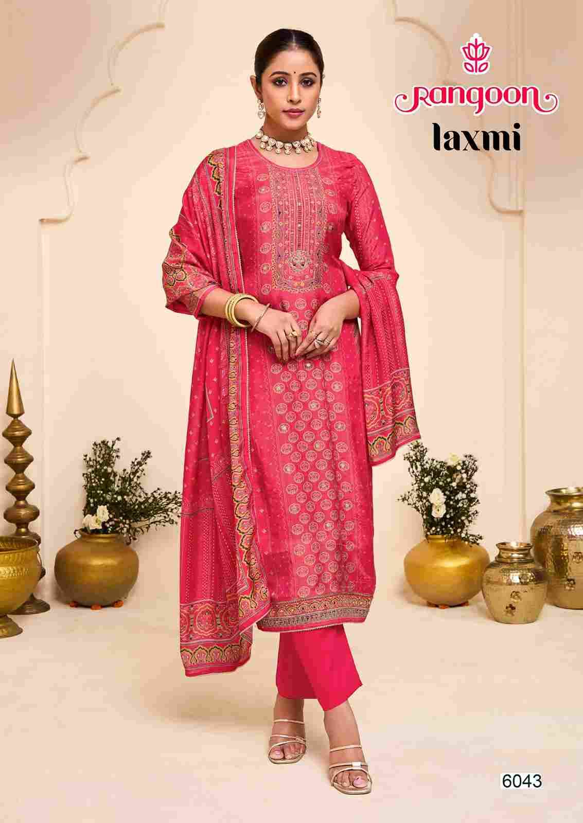 Laxmi By Rangoon 6041 To 6044 Series Beautiful Festive Suits Colorful Stylish Fancy Casual Wear & Ethnic Wear Pure Muslin Dresses At Wholesale Price