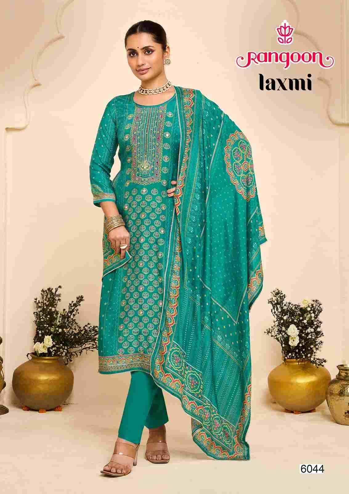 Laxmi By Rangoon 6041 To 6044 Series Beautiful Festive Suits Colorful Stylish Fancy Casual Wear & Ethnic Wear Pure Muslin Dresses At Wholesale Price