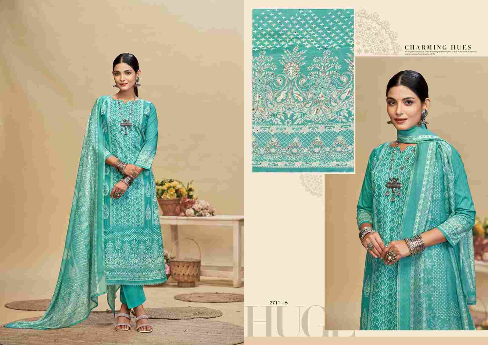 Kashmira Pro By Sargam Prints 2711-A To 2711-D Series Beautiful Festive Suits Stylish Fancy Colorful Casual Wear & Ethnic Wear Pure Muslin Print Dresses At Wholesale Price