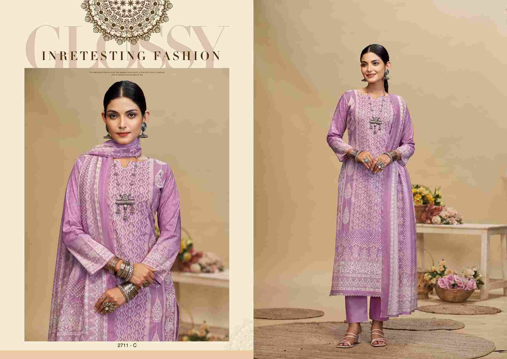 Kashmira Pro By Sargam Prints 2711-A To 2711-D Series Beautiful Festive Suits Stylish Fancy Colorful Casual Wear & Ethnic Wear Pure Muslin Print Dresses At Wholesale Price
