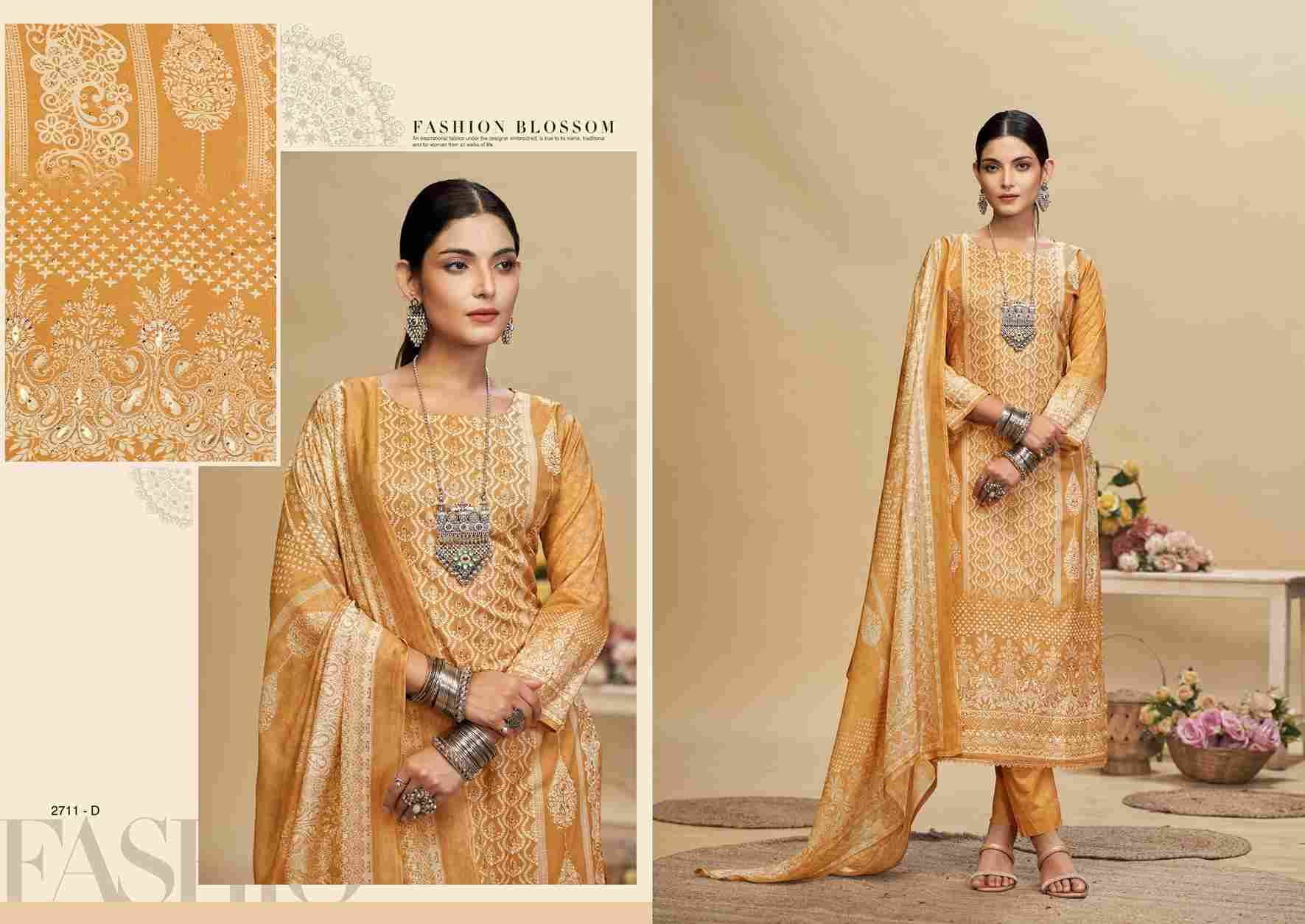 Kashmira Pro By Sargam Prints 2711-A To 2711-D Series Beautiful Festive Suits Stylish Fancy Colorful Casual Wear & Ethnic Wear Pure Muslin Print Dresses At Wholesale Price
