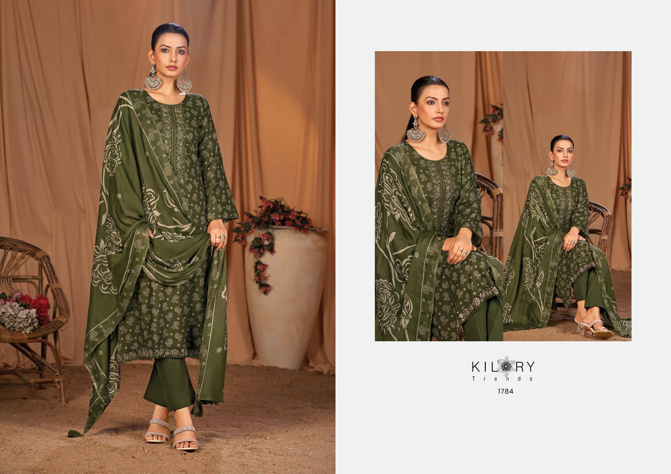 Kyara By Kilory 1781 To 1786 Series Designer Festive Suits Beautiful Fancy Colorful Stylish Party Wear & Occasional Wear Pure Jam Silk Dresses At Wholesale Price