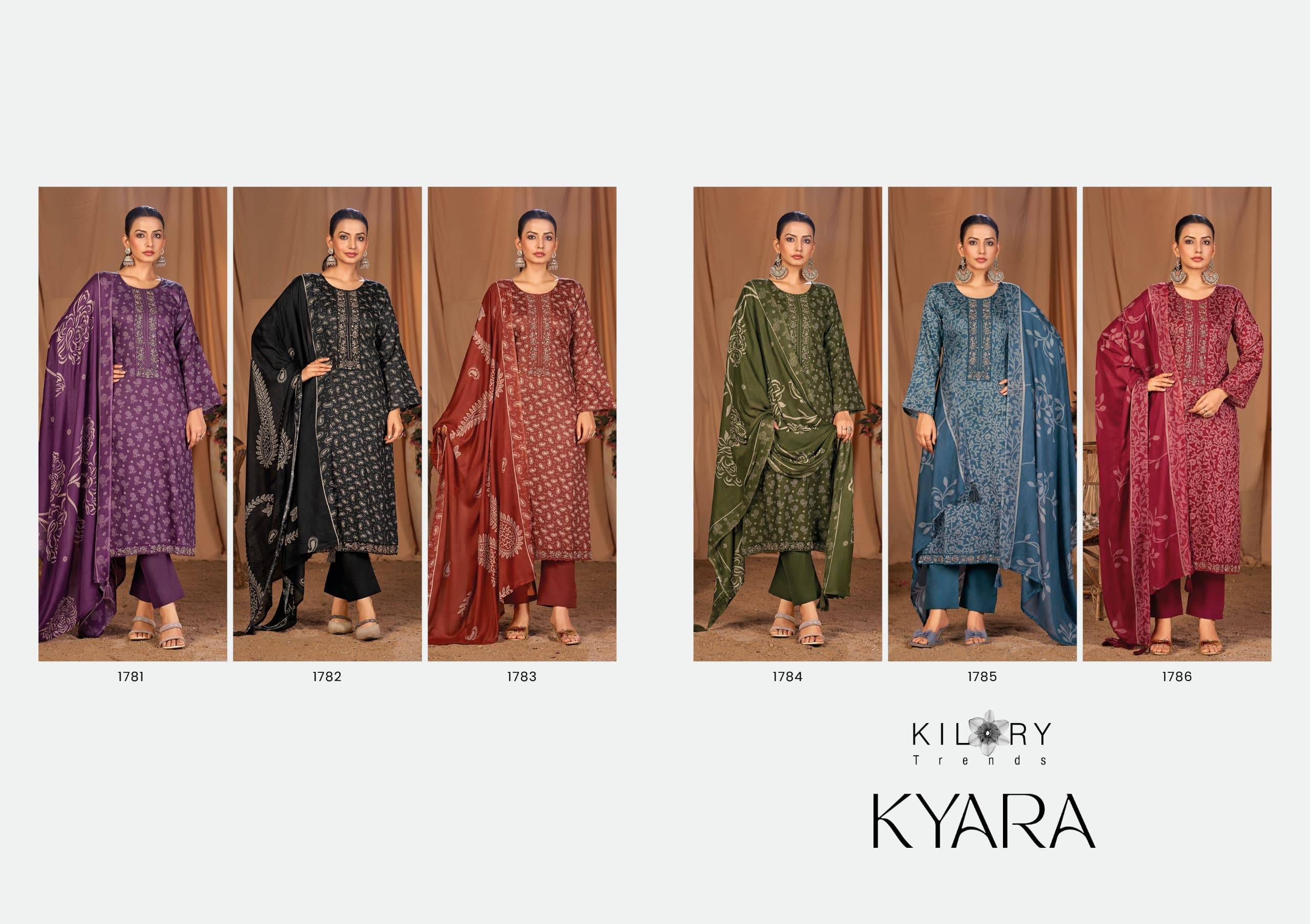 Kyara By Kilory 1781 To 1786 Series Designer Festive Suits Beautiful Fancy Colorful Stylish Party Wear & Occasional Wear Pure Jam Silk Dresses At Wholesale Price