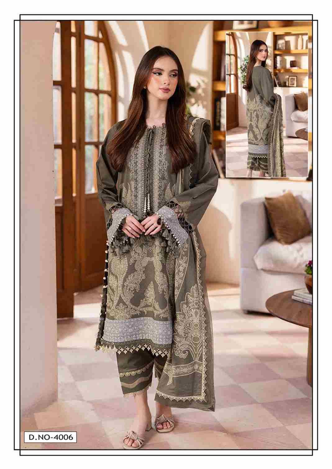 Alara Vol-4 By Hala 4001 To 4006 Series Beautiful Festive Suits Stylish Fancy Colorful Casual Wear & Ethnic Wear Lawn Cotton Digital Print Dresses At Wholesale Price
