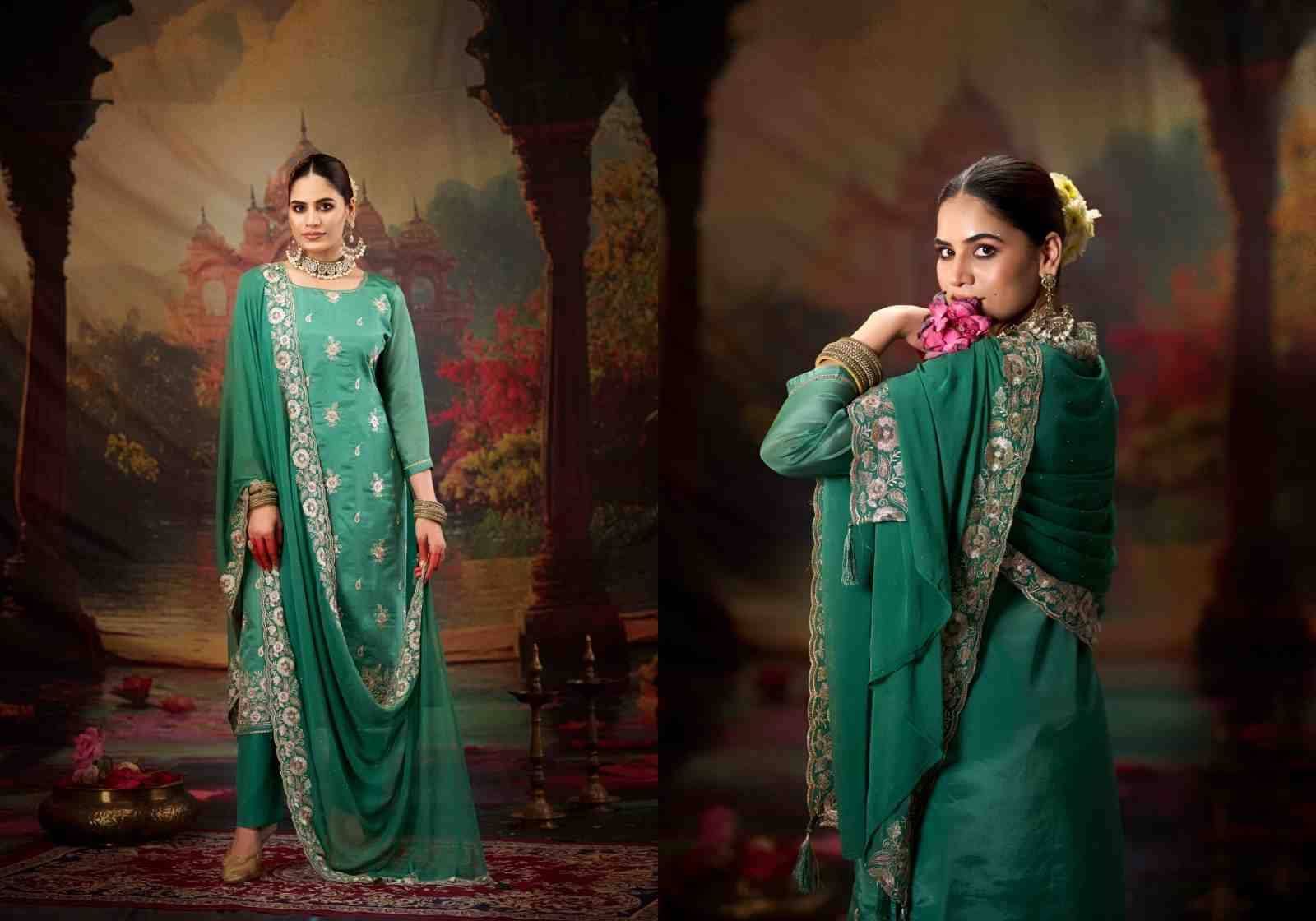 Sajani By Four Dots 3001 To 3004 Series Designer Stylish Fancy Colorful Beautiful Party Wear & Ethnic Wear Collection Organza Dresses At Wholesale Price