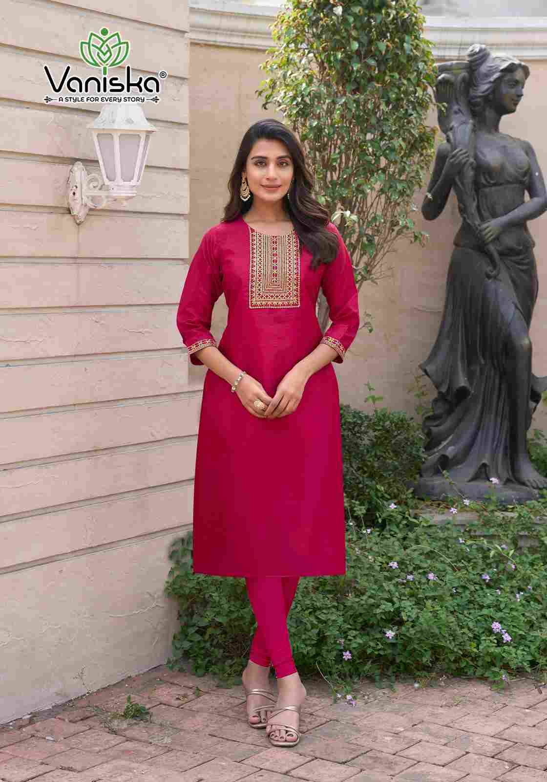 Candy Crush Vol-1 By Vaniska 1001 To 1008 Series Designer Festive Suits Collection Beautiful Stylish Fancy Colorful Party Wear & Occasional Wear Vichitra Embroidered Kurtis At Wholesale Price