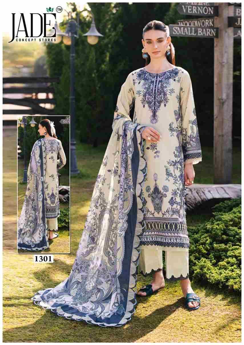 Bin Saeed Vol-13 By Jade 1301 To 1306 Series Beautiful Festive Suits Stylish Fancy Colorful Casual Wear & Ethnic Wear Pure Lawn Cotton Print Dresses At Wholesale Price
