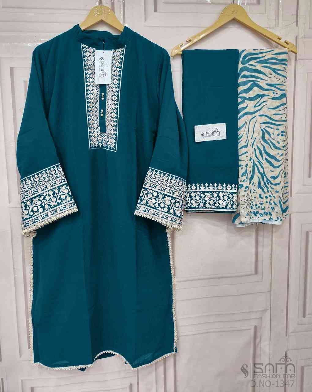 Safa 1347 Colours By Safa Fashion 1347-A To 1347-D Series Designer Stylish Fancy Colorful Beautiful Party Wear & Ethnic Wear Collection Heavy Georgette Dresses At Wholesale Price