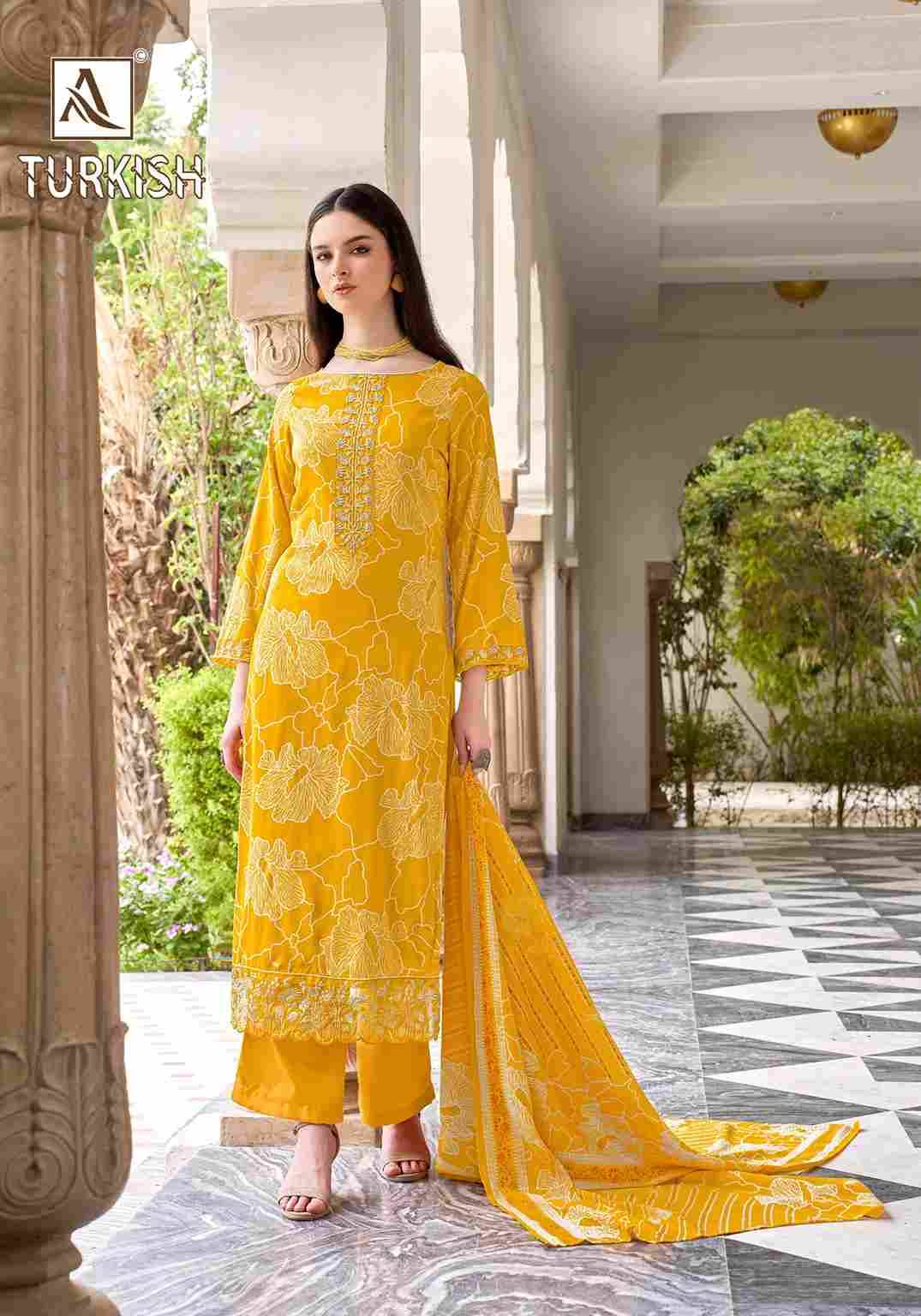 Turkish By Alok Suit 2024-850-01 To 2024-850-06 Series Beautiful Festive Suits Colorful Stylish Fancy Casual Wear & Ethnic Wear Viscose Rayon Dresses At Wholesale Price