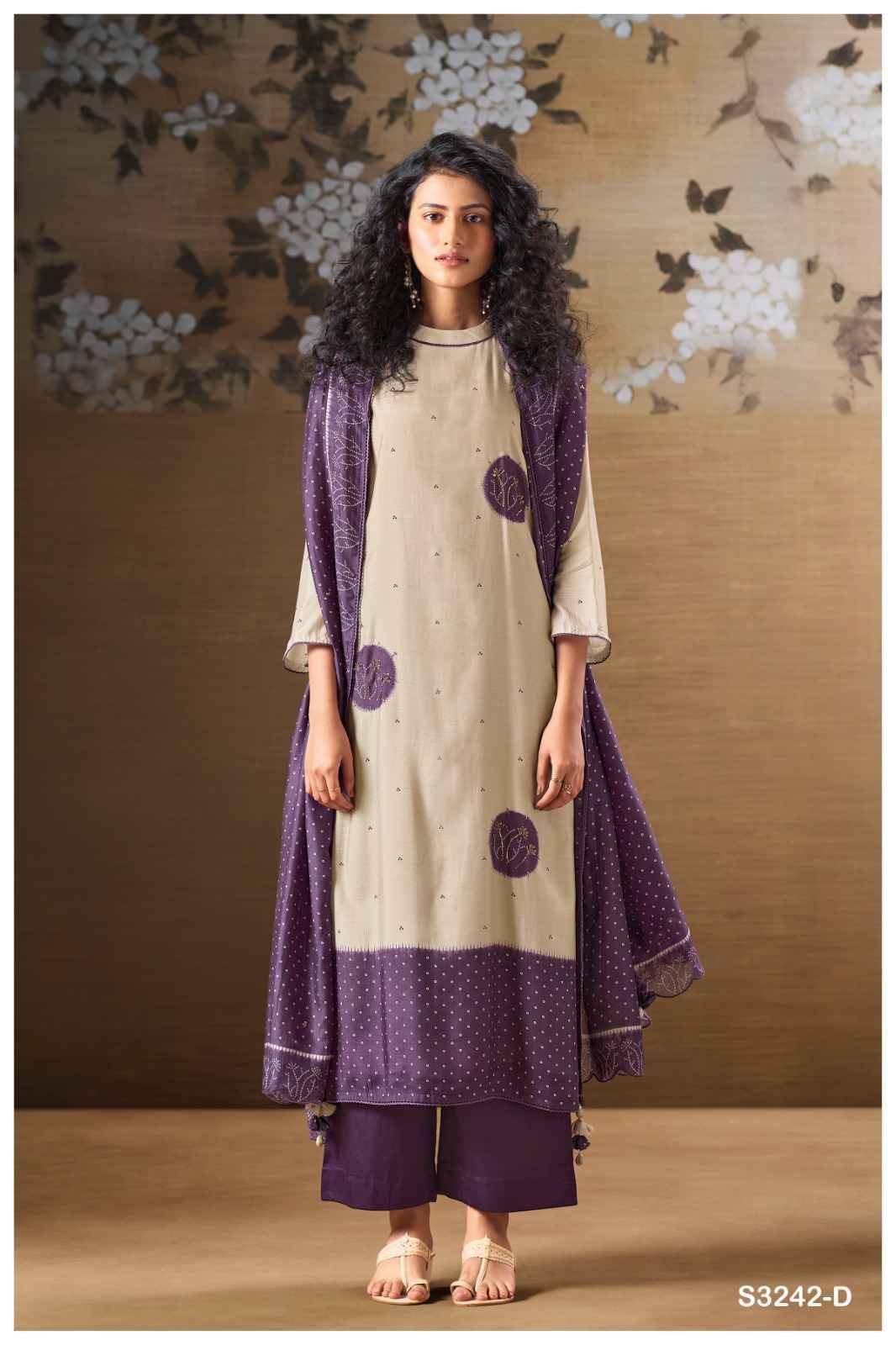Harina-3242 By Ganga Fashion 3242-A To 3242-D Series Beautiful Festive Suits Colorful Stylish Fancy Casual Wear & Ethnic Wear Pure Bemberg Silk Dresses At Wholesale Price