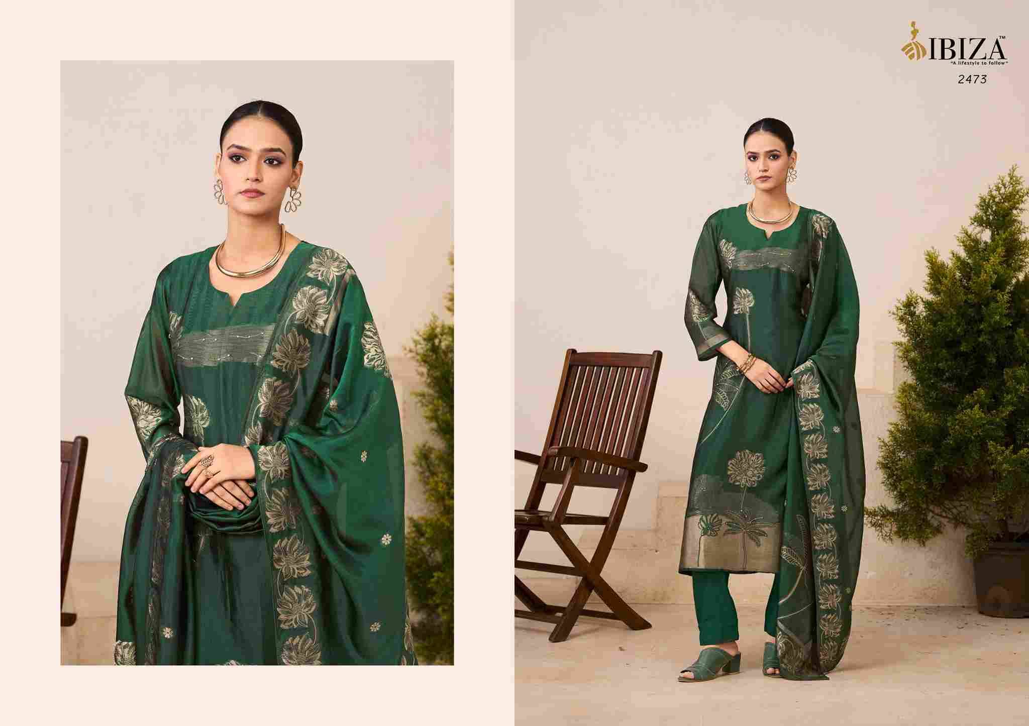 Aroha By Ibiza 2471 To 2474 Series Designer Festive Suits Beautiful Fancy Stylish Colorful Party Wear & Occasional Wear Pure Silk Jacquard Dresses At Wholesale Price