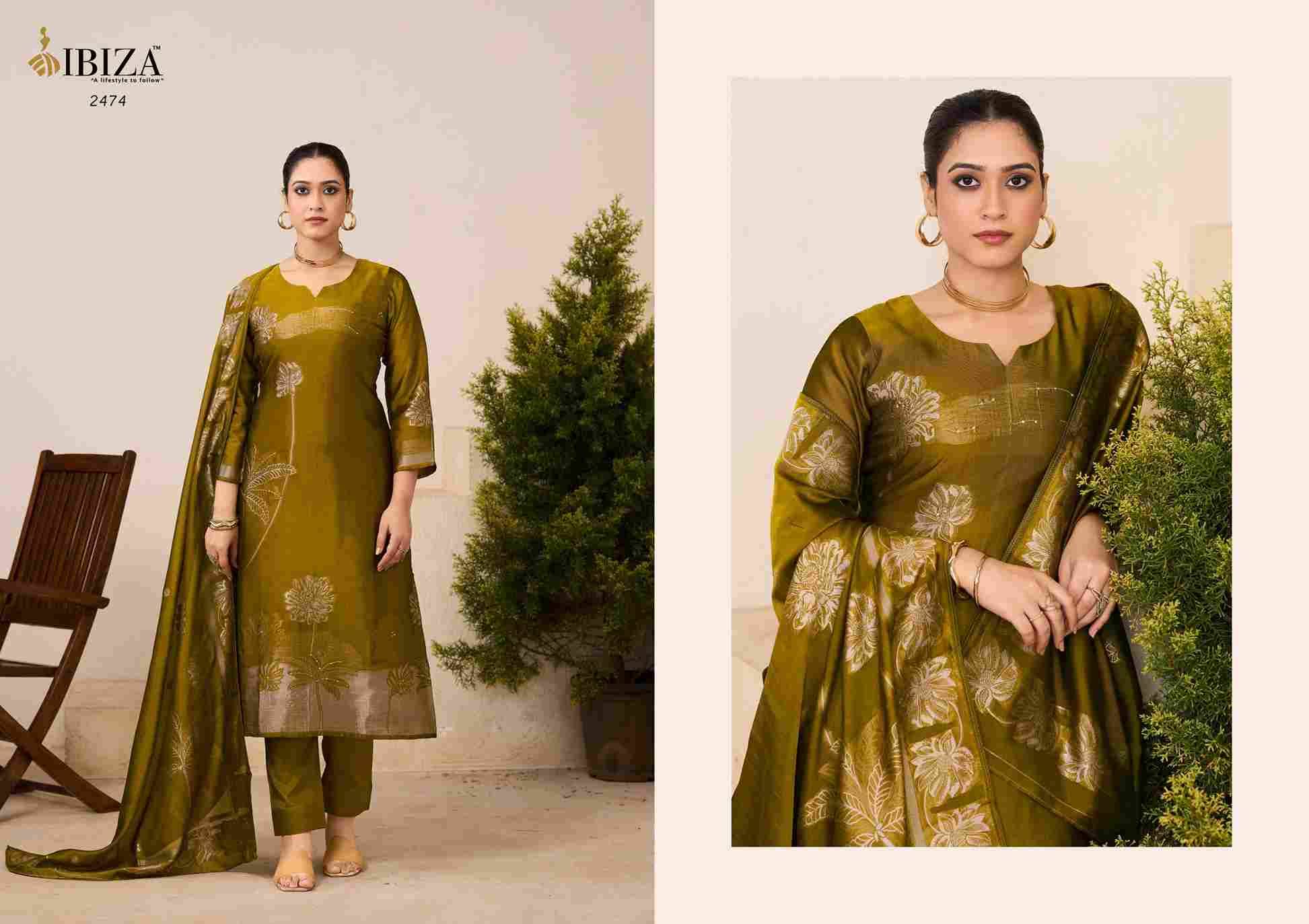 Aroha By Ibiza 2471 To 2474 Series Designer Festive Suits Beautiful Fancy Stylish Colorful Party Wear & Occasional Wear Pure Silk Jacquard Dresses At Wholesale Price
