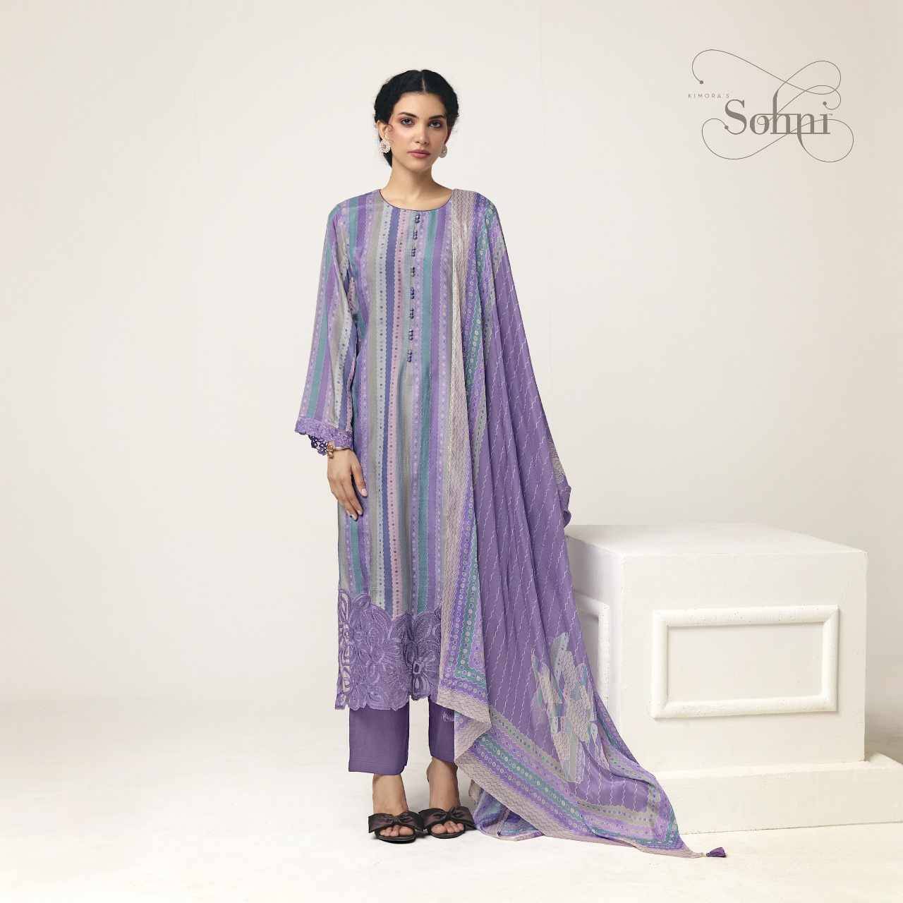 Zulfen By Sohni 421 To 424 Series Beautiful Suits Colorful Stylish Fancy Casual Wear & Ethnic Wear Pure Muslin Dresses At Wholesale Price