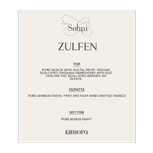 Zulfen By Sohni 421 To 424 Series Beautiful Suits Colorful Stylish Fancy Casual Wear & Ethnic Wear Pure Muslin Dresses At Wholesale Price