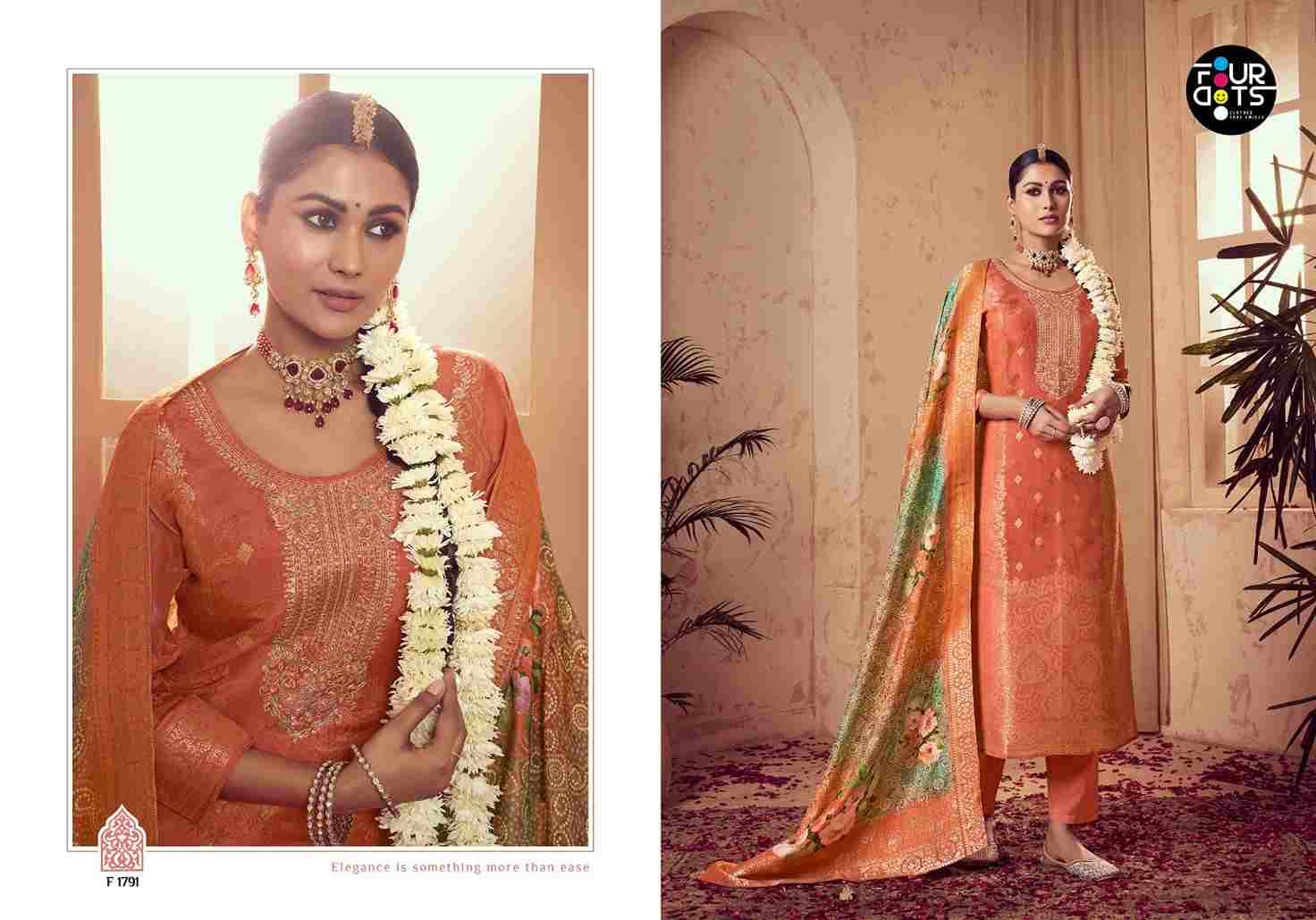 Tulsi By Four Dots 1791 To 1794 Series Designer Stylish Fancy Colorful Beautiful Party Wear & Ethnic Wear Collection Viscose Muslin Jacquard Dresses At Wholesale Price