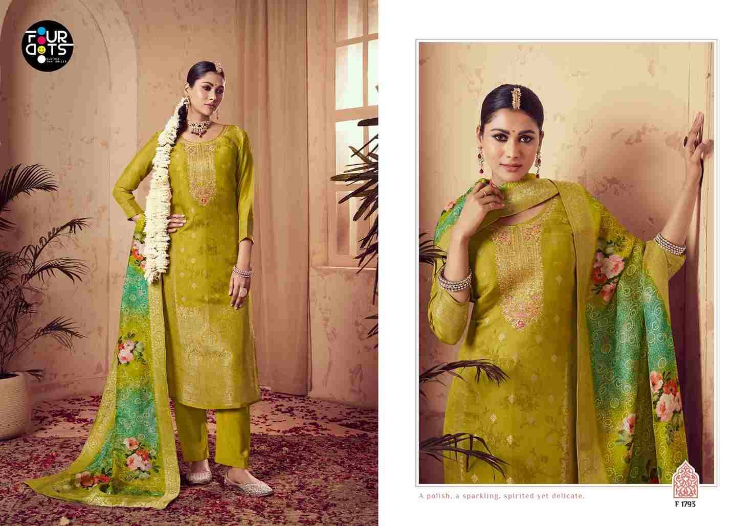 Tulsi By Four Dots 1791 To 1794 Series Designer Stylish Fancy Colorful Beautiful Party Wear & Ethnic Wear Collection Viscose Muslin Jacquard Dresses At Wholesale Price