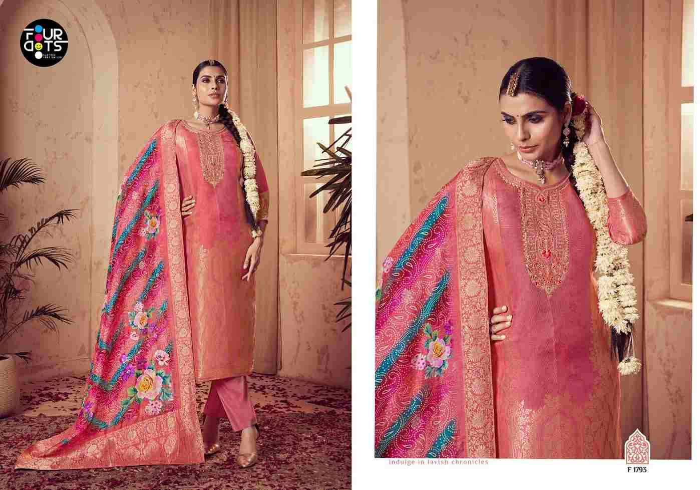 Tulsi By Four Dots 1791 To 1794 Series Designer Stylish Fancy Colorful Beautiful Party Wear & Ethnic Wear Collection Viscose Muslin Jacquard Dresses At Wholesale Price