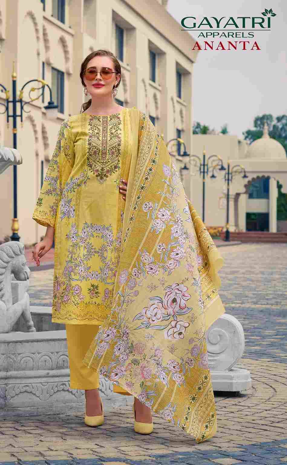 Ananta Vol-1 By Gayatri 1001 To 1008 Series Designer Stylish Fancy Colorful Beautiful Party Wear & Ethnic Wear Collection Cambric Cotton Dresses At Wholesale Price