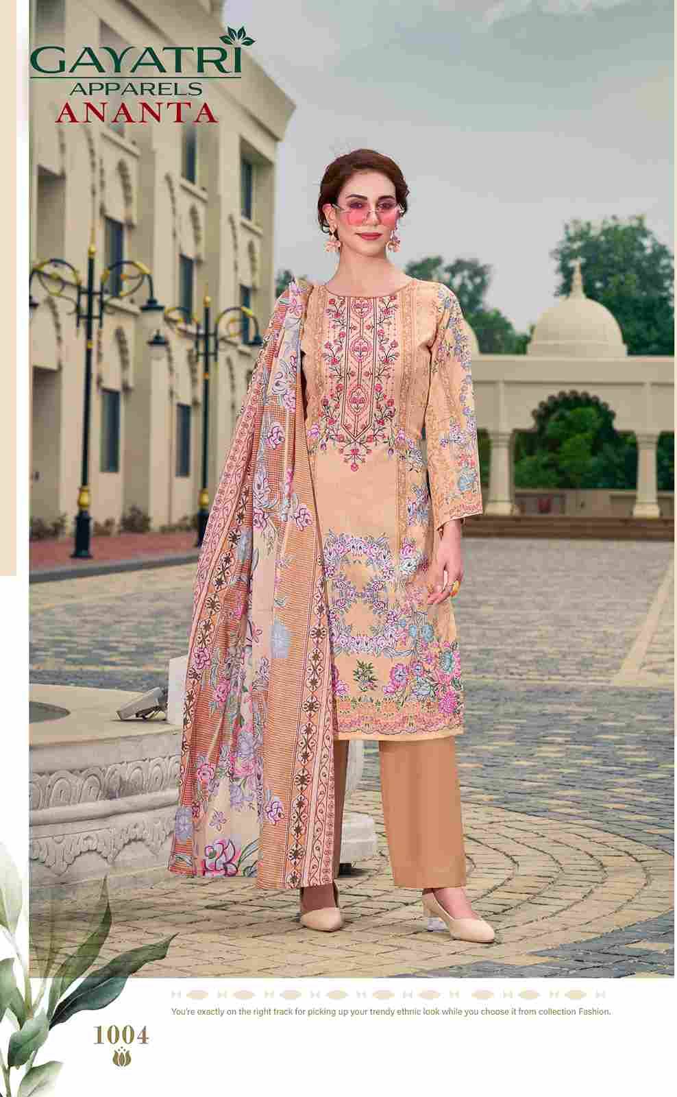 Ananta Vol-1 By Gayatri 1001 To 1008 Series Designer Stylish Fancy Colorful Beautiful Party Wear & Ethnic Wear Collection Cambric Cotton Dresses At Wholesale Price