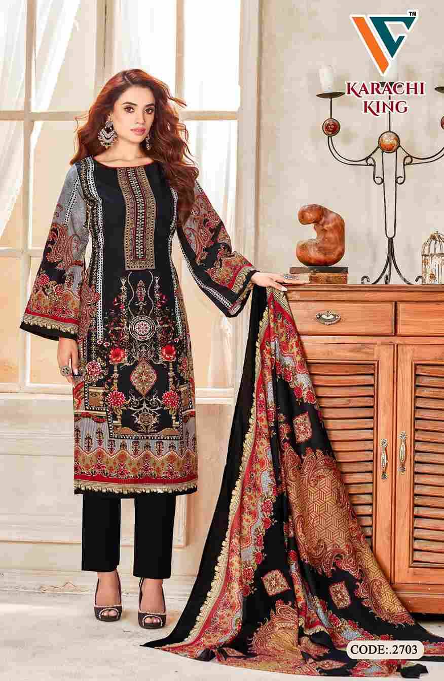 Karachi King Vol-27 By Vandana Creation 2701 To 2708 Series Beautiful Festive Suits Stylish Fancy Colorful Casual Wear & Ethnic Wear Cotton Print Dresses At Wholesale Price