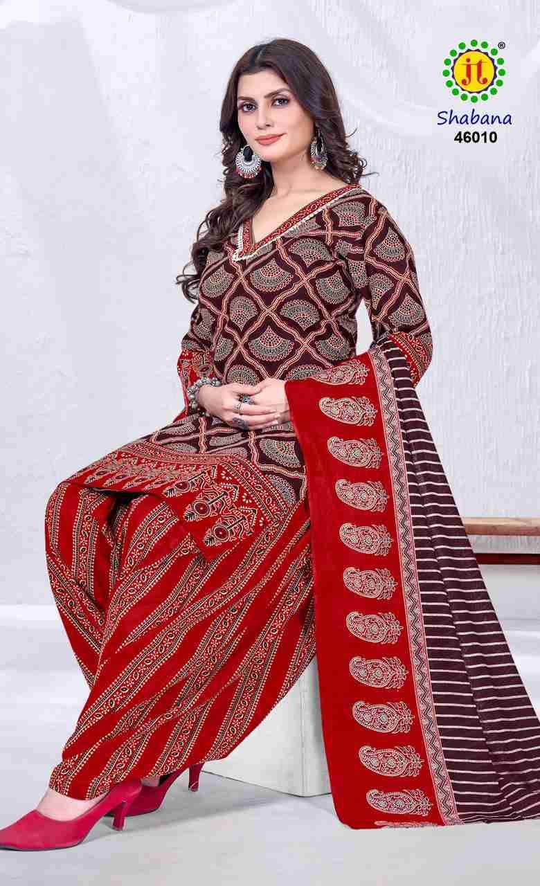 Shabana Vol-46 By JT 46001 To 46010 Series Beautiful Festive Suits Colorful Stylish Fancy Casual Wear & Ethnic Wear Cotton Dresses At Wholesale Price