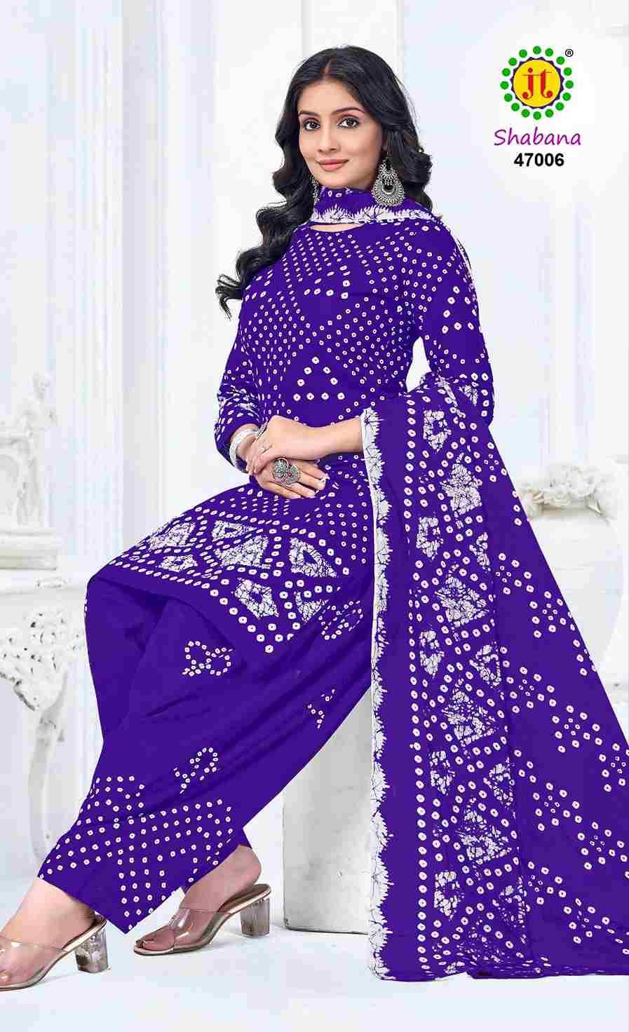 Shabana Vol-47 By JT 47001 To 47010 Series Beautiful Festive Suits Colorful Stylish Fancy Casual Wear & Ethnic Wear Cotton Dresses At Wholesale Price