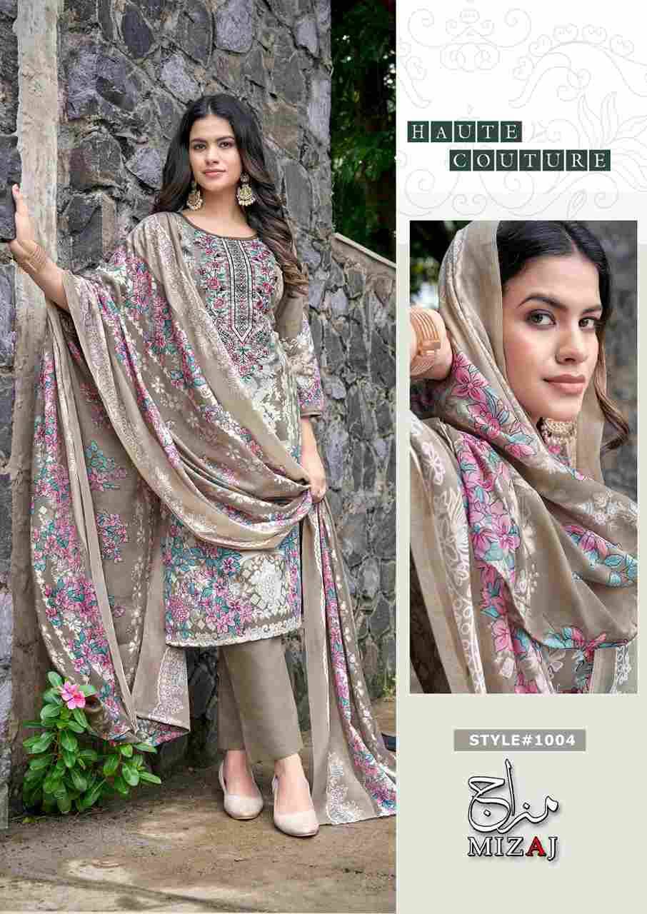 M.Prints Vol-1 By Mizaj 1001 To 1008 Series Beautiful Suits Colorful Stylish Fancy Casual Wear & Ethnic Wear Premium Cotton Print Dresses At Wholesale Price