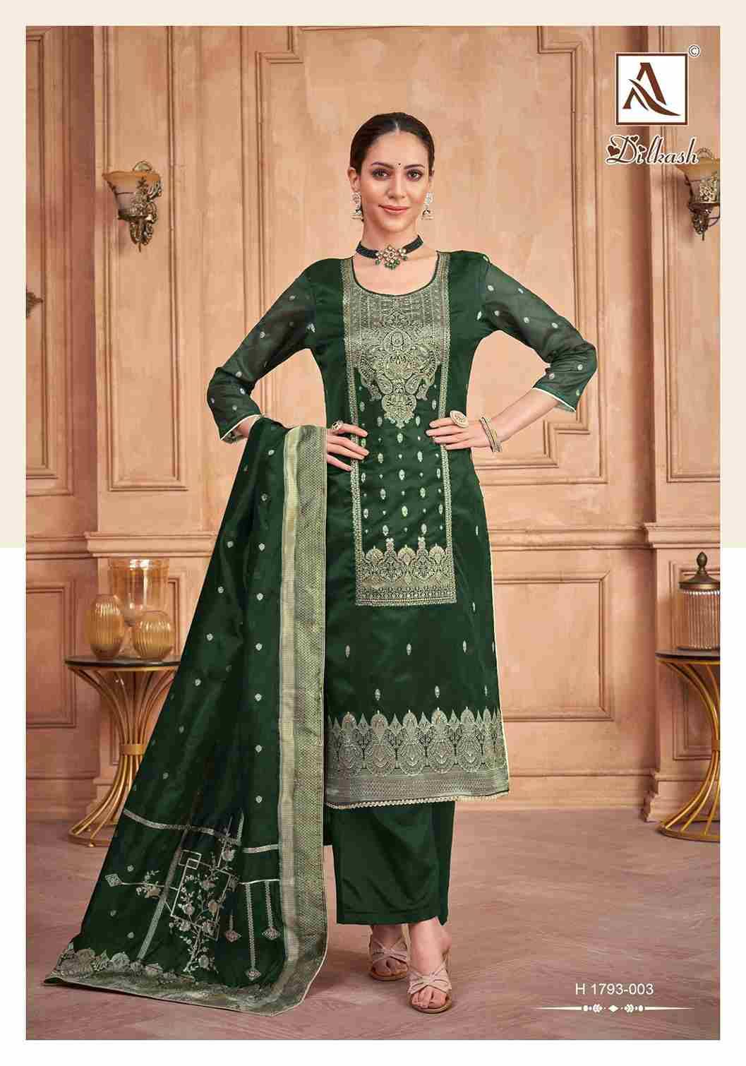 Dilkash By Alok Suit 1793-001 To 1793-006 Series Beautiful Festive Suits Colorful Stylish Fancy Casual Wear & Ethnic Wear Jacquard Dresses At Wholesale Price
