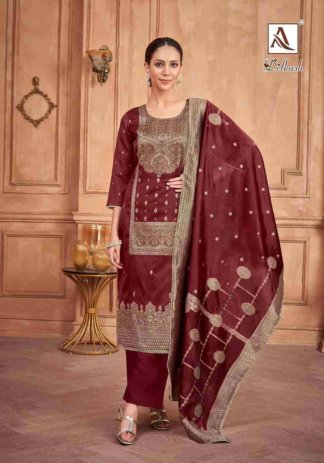 Dilkash By Alok Suit 1793-001 To 1793-006 Series Beautiful Festive Suits Colorful Stylish Fancy Casual Wear & Ethnic Wear Jacquard Dresses At Wholesale Price