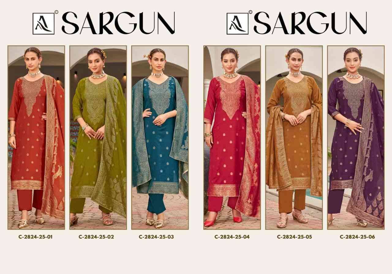 Sargun By Alok Suit 2824-25-01 To 2824-25-06 Series Beautiful Festive Suits Colorful Stylish Fancy Casual Wear & Ethnic Wear Viscose Muslin Jacquard Dresses At Wholesale Price