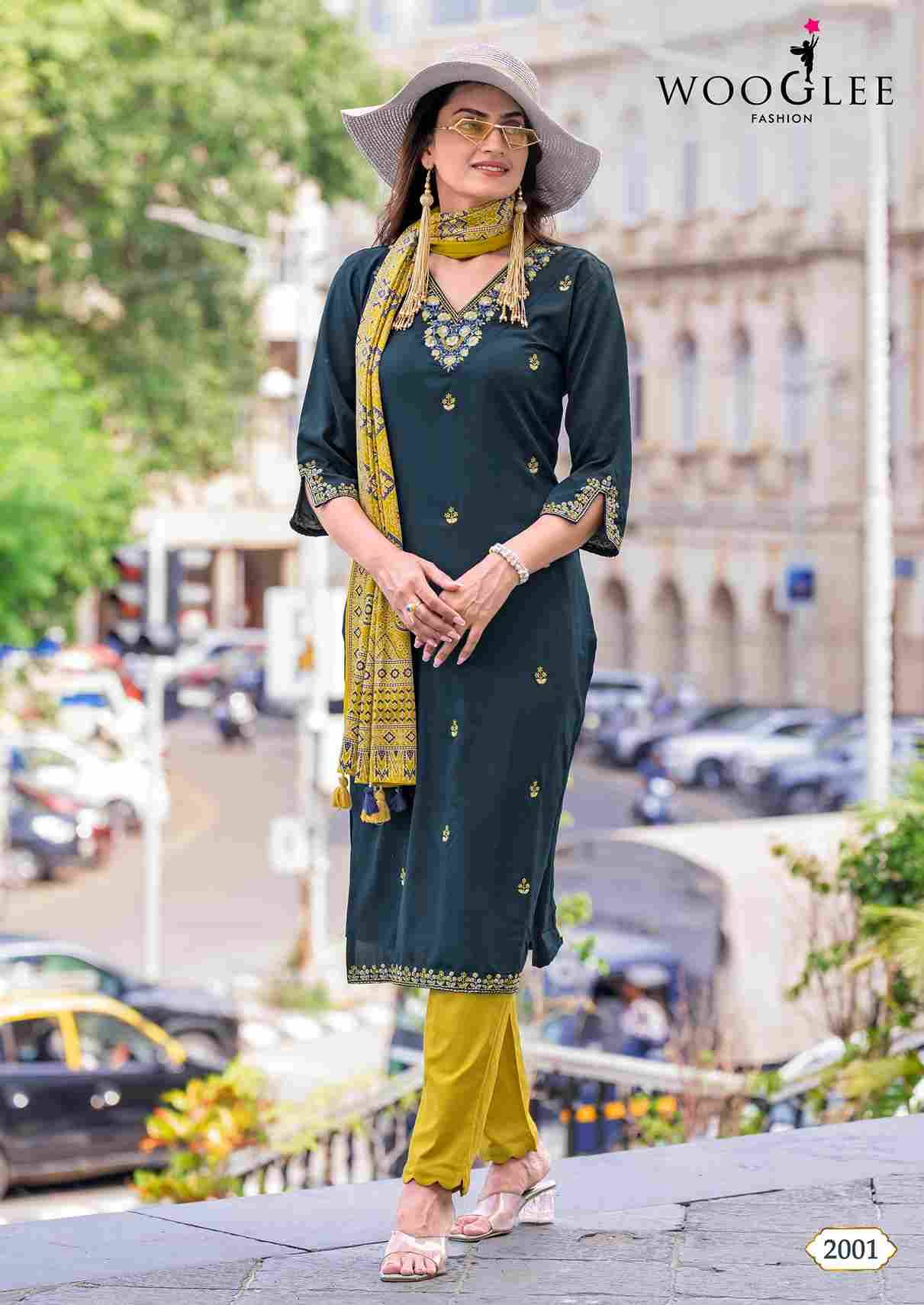 Nagma By Wooglee 2001 To 2004 Series Designer Festive Suits Beautiful Fancy Stylish Colorful Party Wear & Occasional Wear Viscose Dresses At Wholesale Price