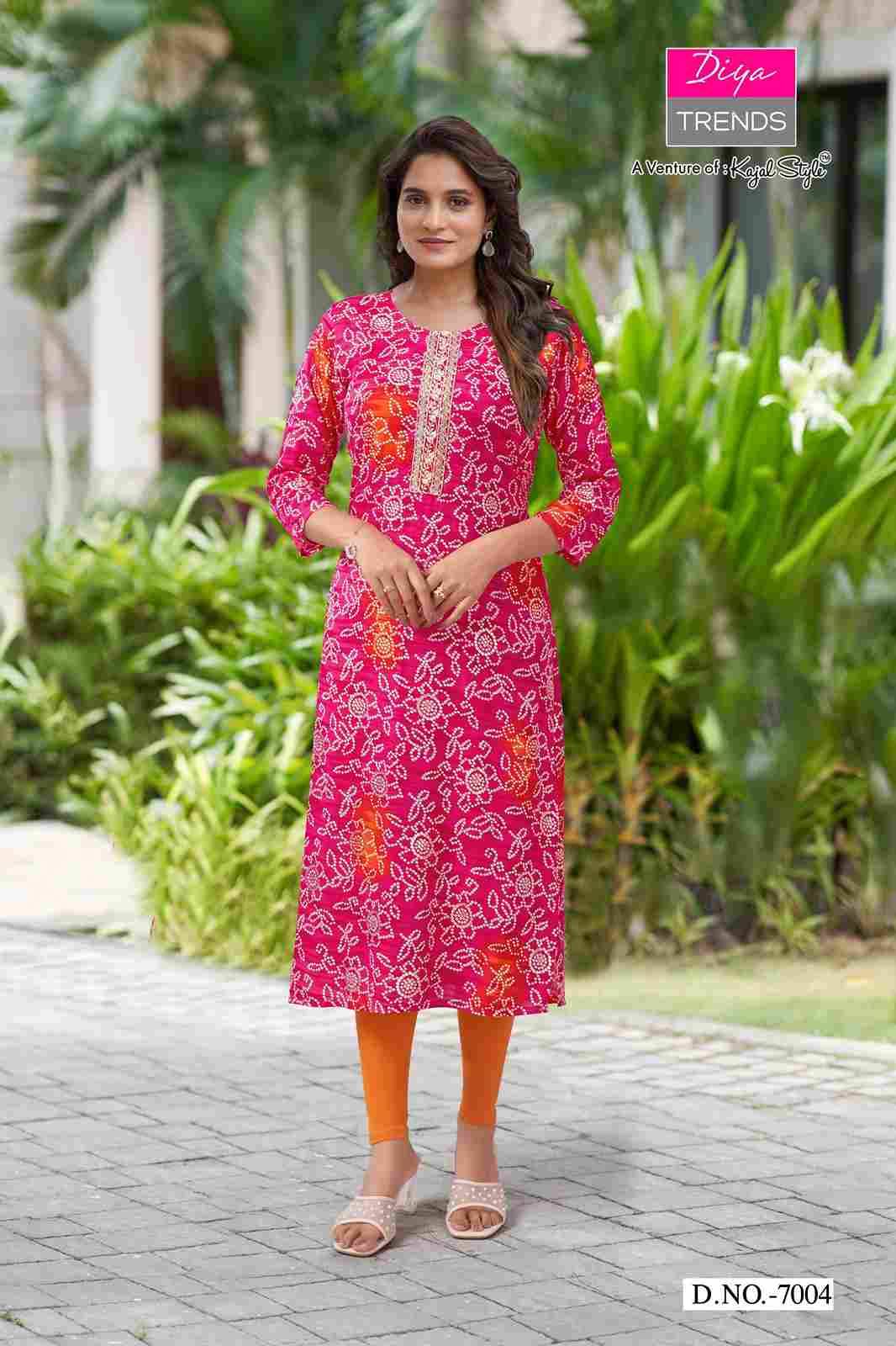 Gardencity Vol-7 By Diya Trends Combo Set 7001 To 7011 Series Designer Stylish Fancy Colorful Beautiful Party Wear & Ethnic Wear Collection Rayon Print Kurtis At Wholesale Price