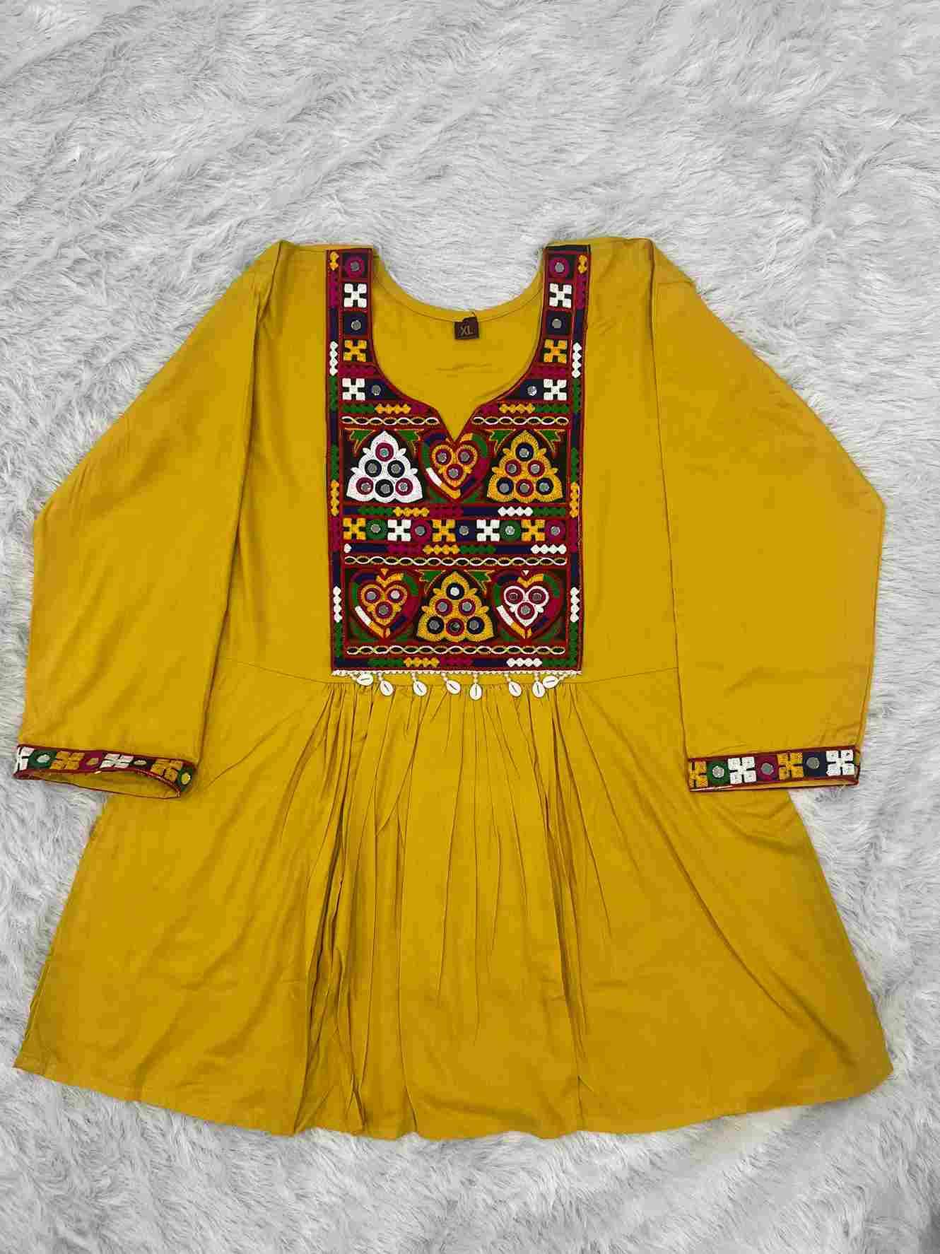 Navratri Tops By Kaamiri 01 To 05 Series Designer Stylish Fancy Colorful Beautiful Party Wear & Ethnic Wear Collection Rayon Tops At Wholesale Price