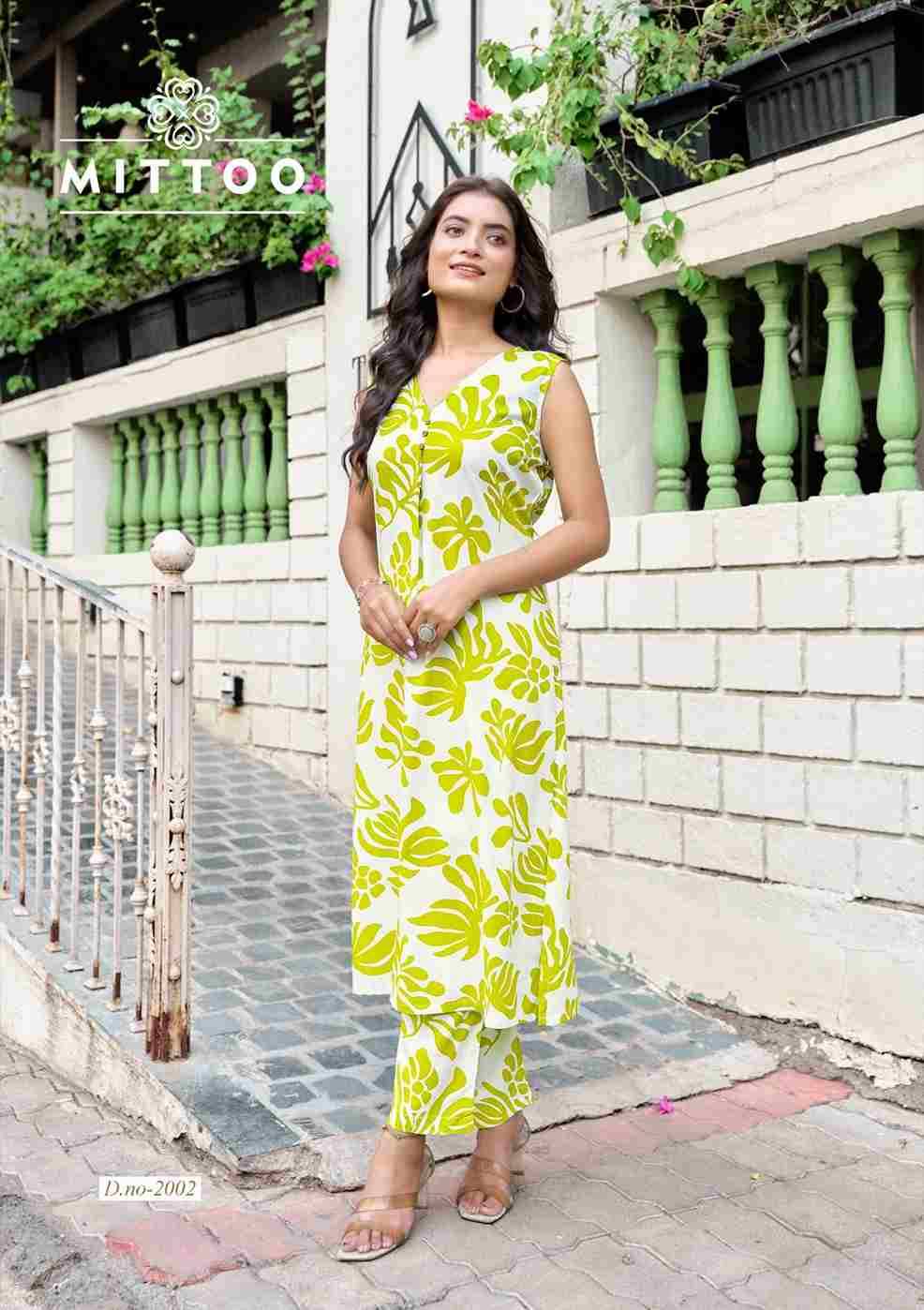 Saffron By Mittoo 2001 To 2006 Series Designer Stylish Fancy Colorful Beautiful Party Wear & Ethnic Wear Collection Rayon Print Co-Ord At Wholesale Price