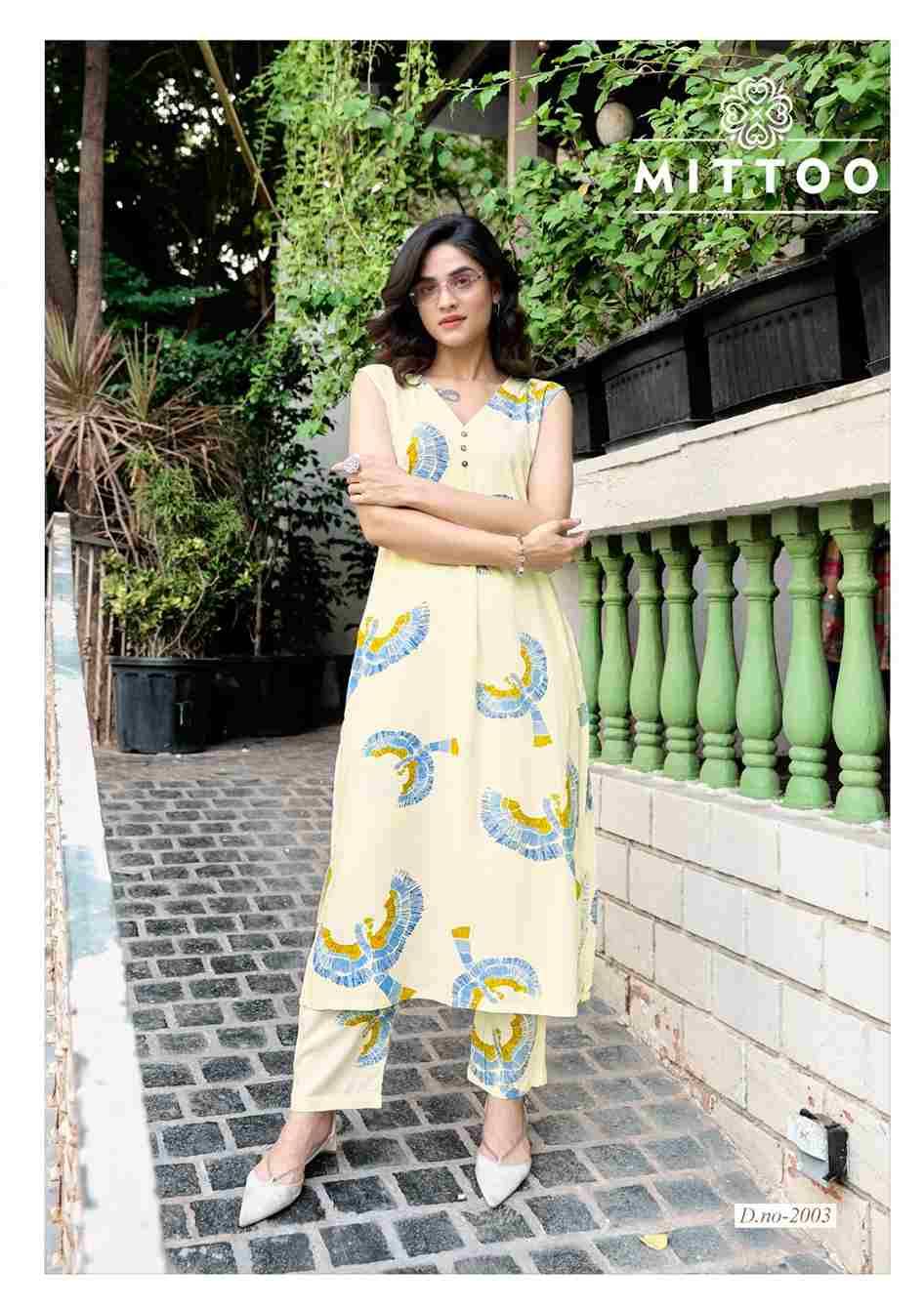 Saffron By Mittoo 2001 To 2006 Series Designer Stylish Fancy Colorful Beautiful Party Wear & Ethnic Wear Collection Rayon Print Co-Ord At Wholesale Price