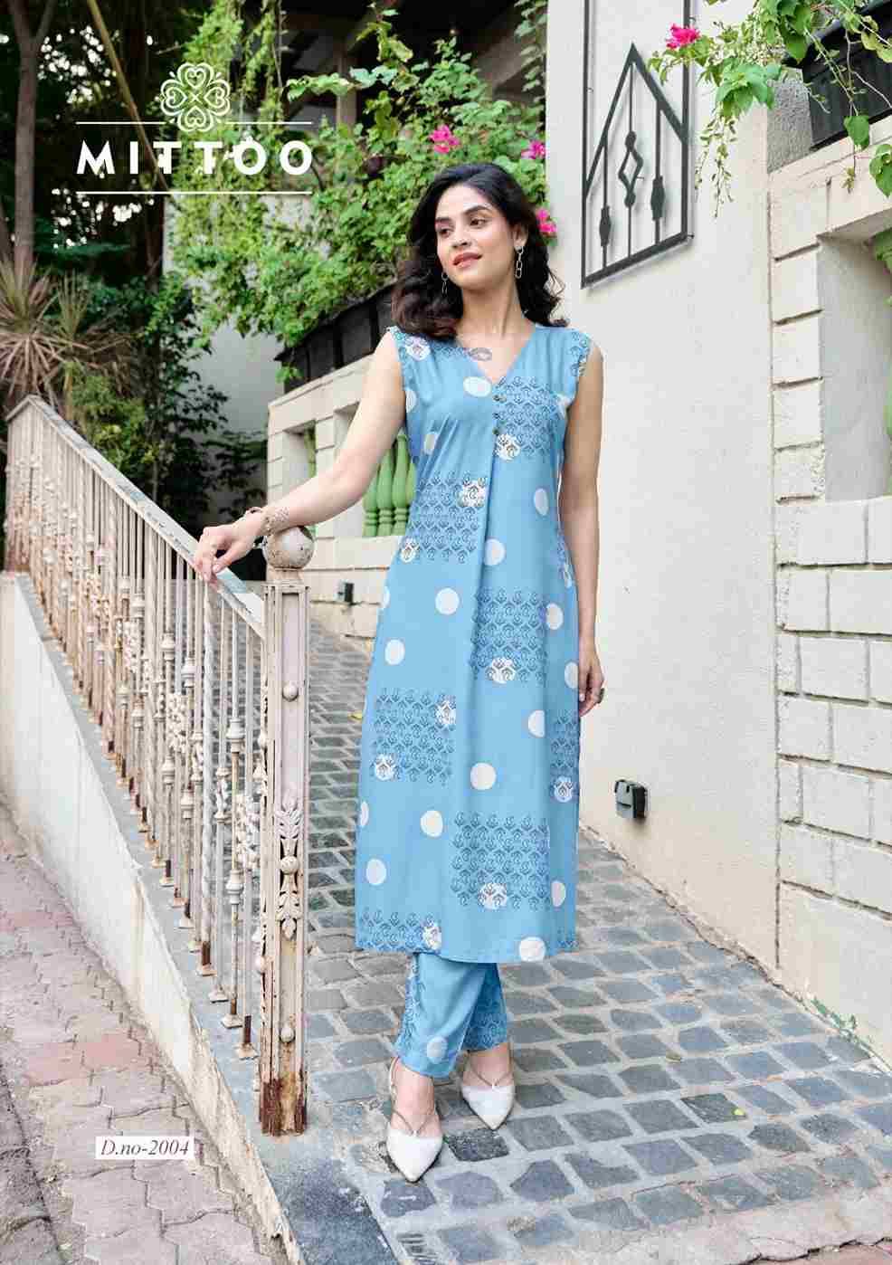 Saffron By Mittoo 2001 To 2006 Series Designer Stylish Fancy Colorful Beautiful Party Wear & Ethnic Wear Collection Rayon Print Co-Ord At Wholesale Price