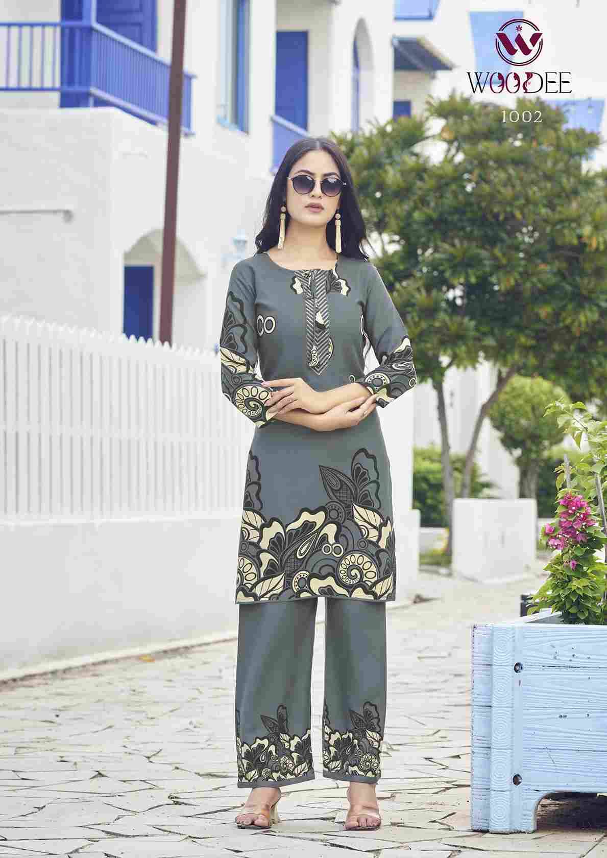 Belliza By Woodee 1001 To 1006 Series Designer Stylish Fancy Colorful Beautiful Party Wear & Ethnic Wear Collection Rayon Print Co-Ord At Wholesale Price