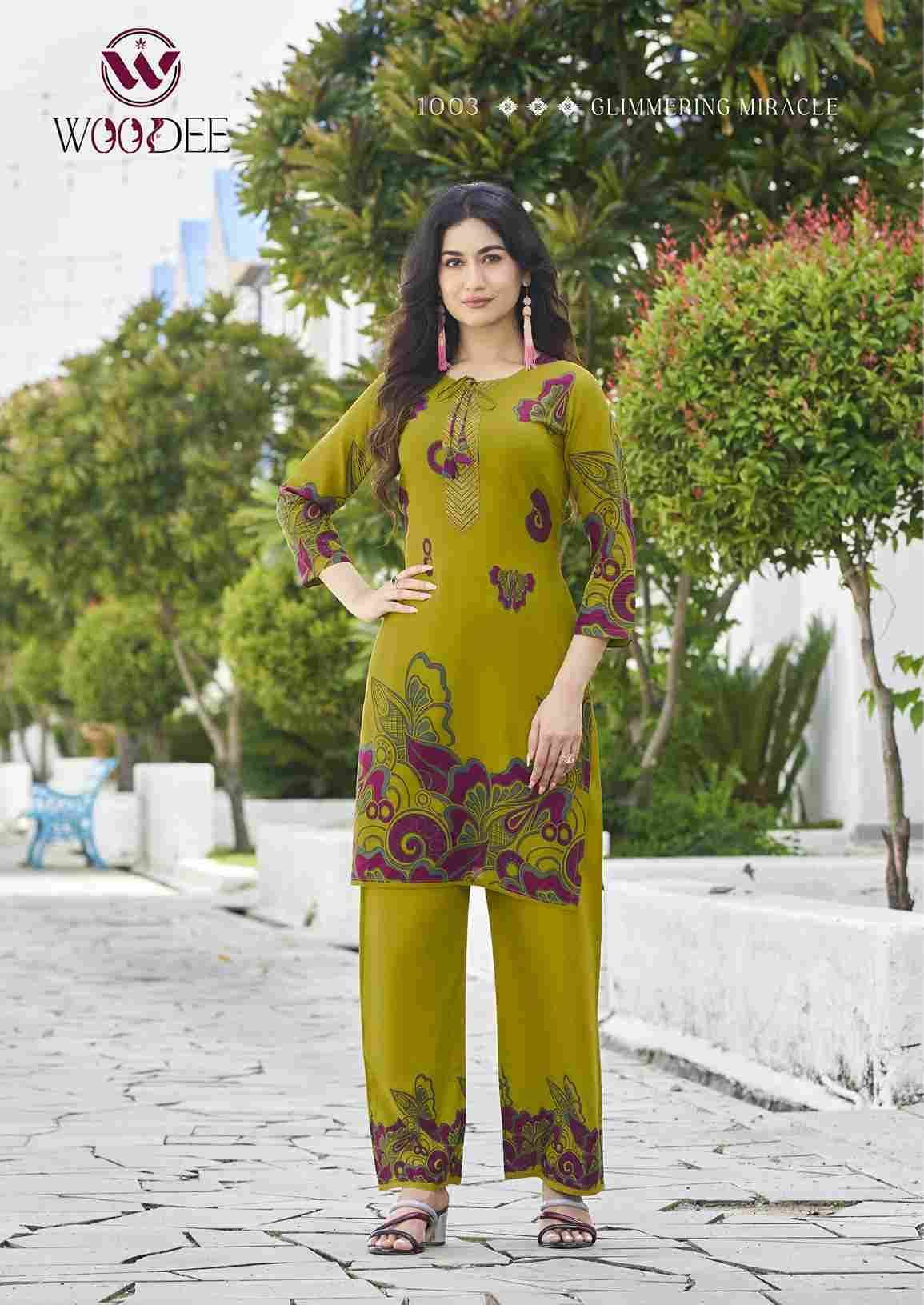 Belliza By Woodee 1001 To 1006 Series Designer Stylish Fancy Colorful Beautiful Party Wear & Ethnic Wear Collection Rayon Print Co-Ord At Wholesale Price