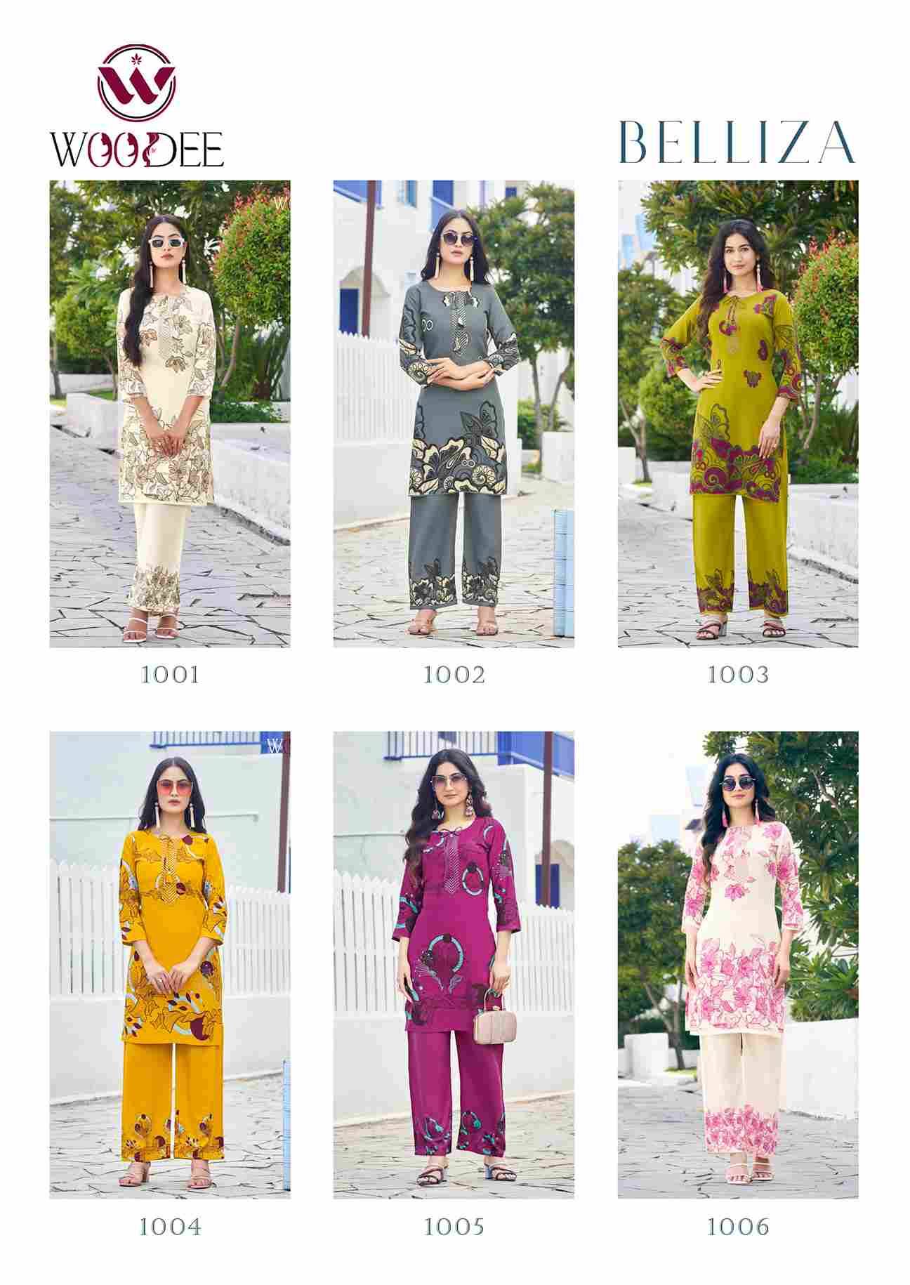 Belliza By Woodee 1001 To 1006 Series Designer Stylish Fancy Colorful Beautiful Party Wear & Ethnic Wear Collection Rayon Print Co-Ord At Wholesale Price
