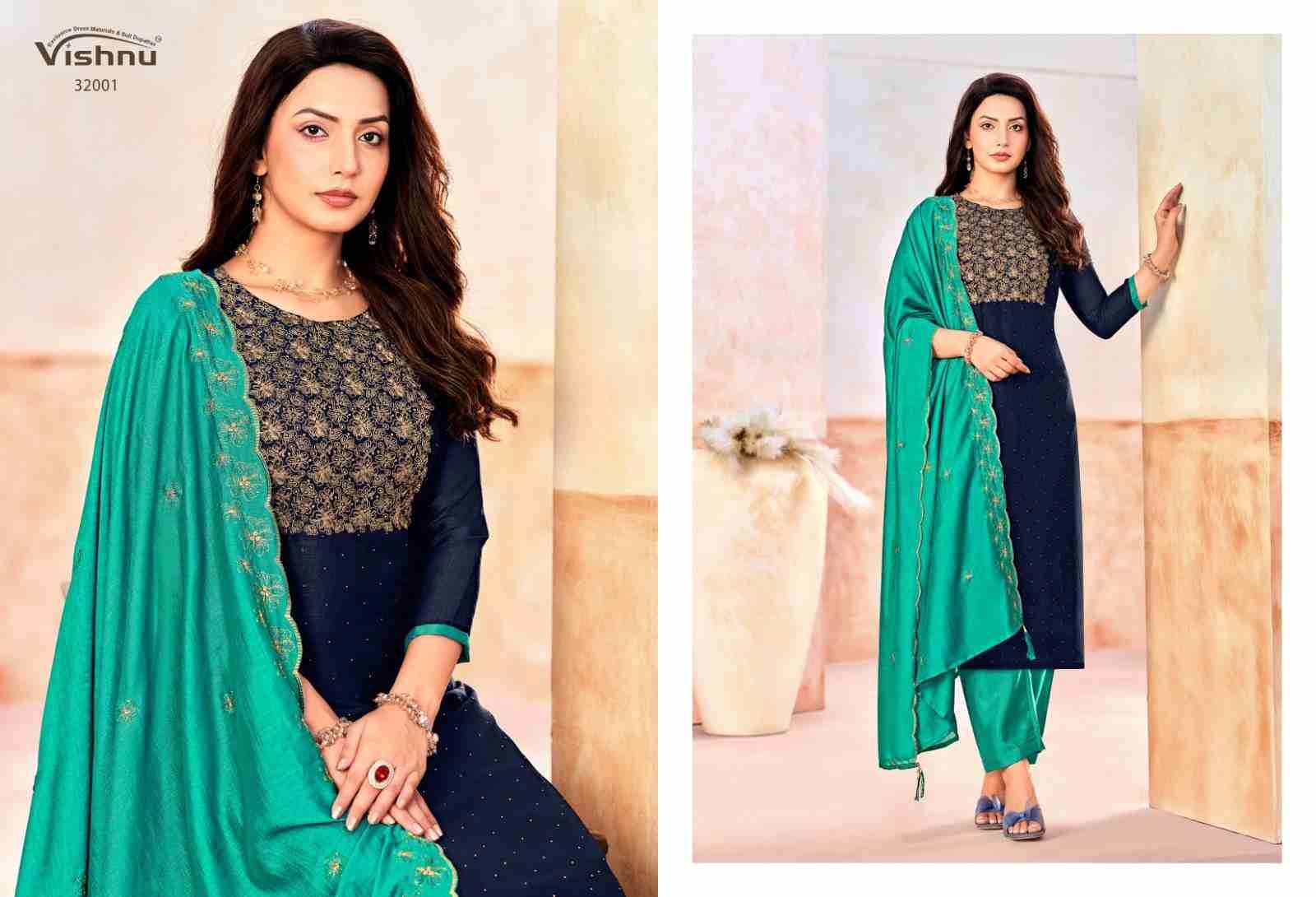 Naaira Vol-5 By Vishnu 32001 To 32012 Series Beautiful Stylish Festive Suits Fancy Colorful Casual Wear & Ethnic Wear & Ready To Wear Vichitra Blooming Dresses At Wholesale Price