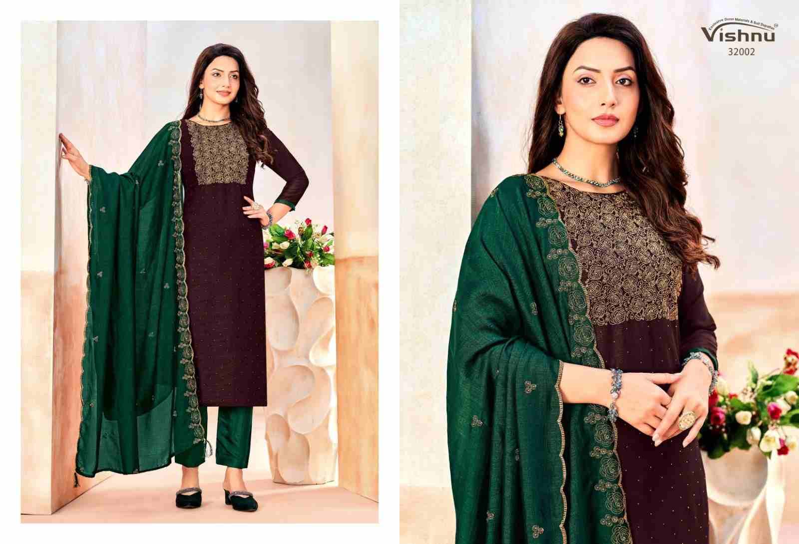 Naaira Vol-5 By Vishnu 32001 To 32012 Series Beautiful Stylish Festive Suits Fancy Colorful Casual Wear & Ethnic Wear & Ready To Wear Vichitra Blooming Dresses At Wholesale Price