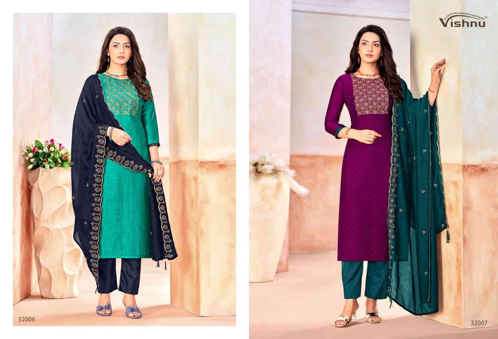 Naaira Vol-5 By Vishnu 32001 To 32012 Series Beautiful Stylish Festive Suits Fancy Colorful Casual Wear & Ethnic Wear & Ready To Wear Vichitra Blooming Dresses At Wholesale Price