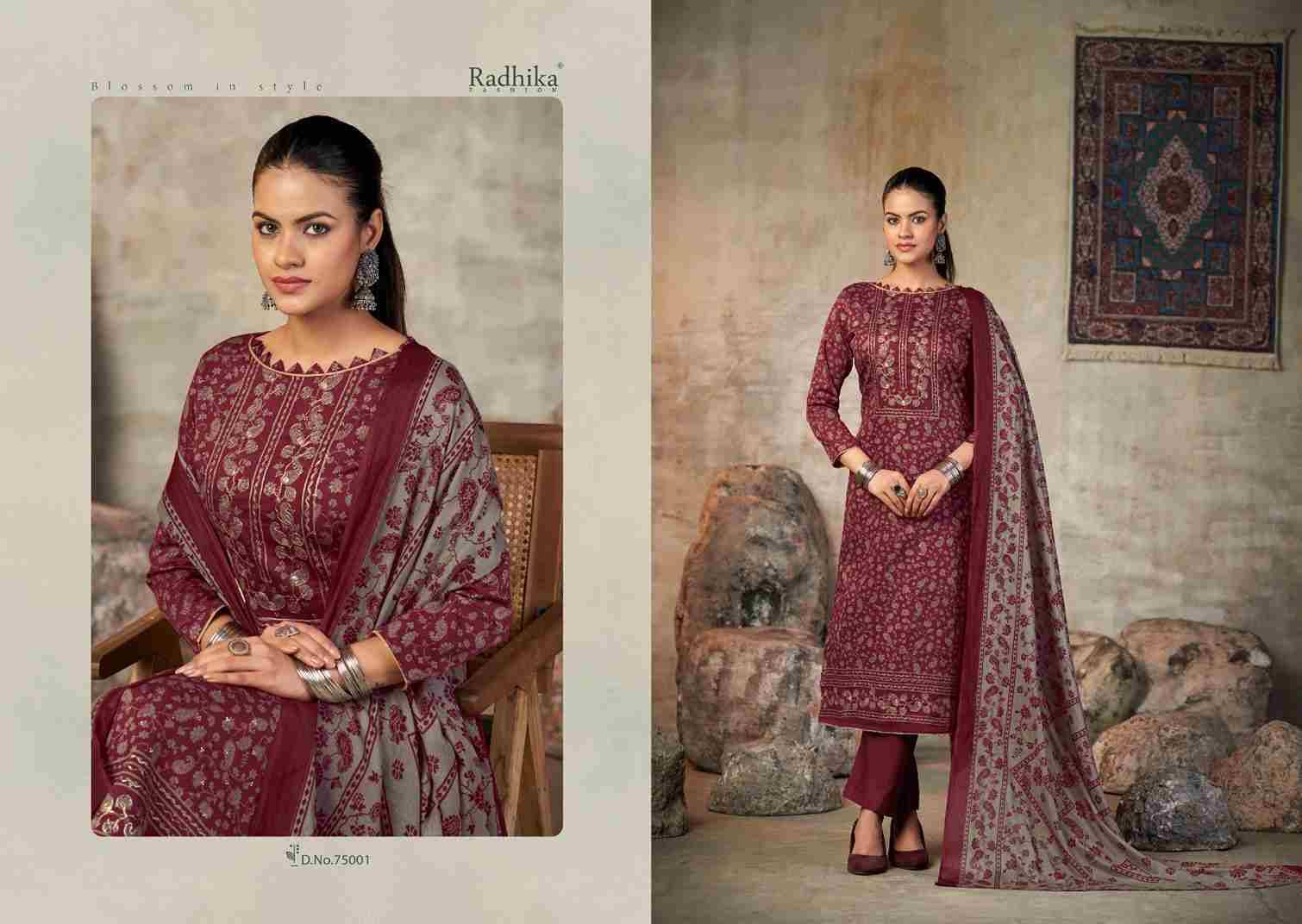 Jennifer By Azara 75001 To 75004 Series Designer Stylish Fancy Colorful Beautiful Party Wear & Ethnic Wear Collection Pure Jam Cotton Dresses At Wholesale Price